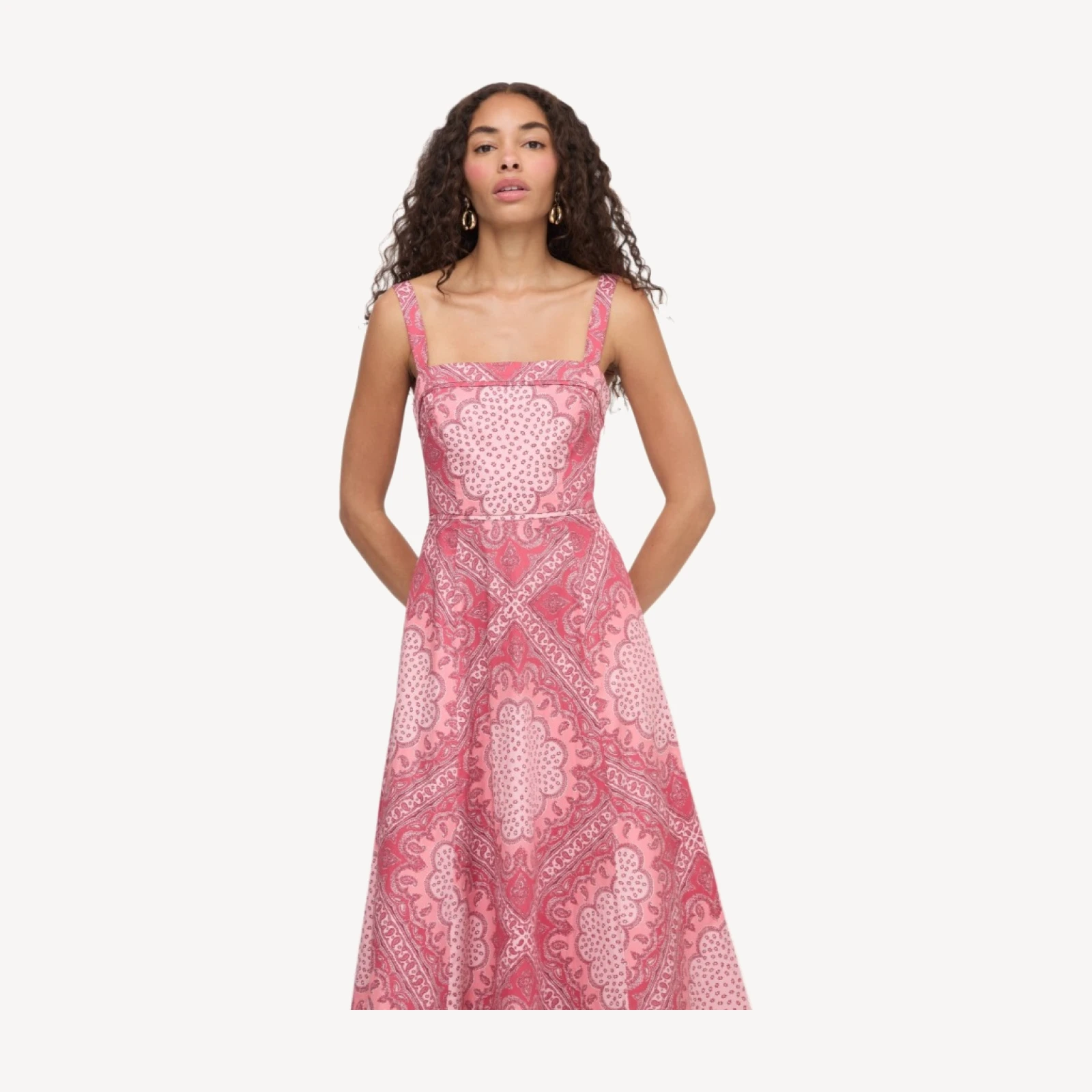 The Ezra Dress - Berry Paisley Scarf