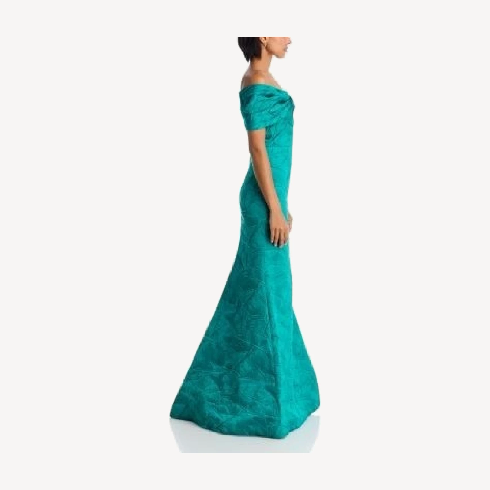 Teri Jon by Rickie Freeman Textured Mermaid Gown