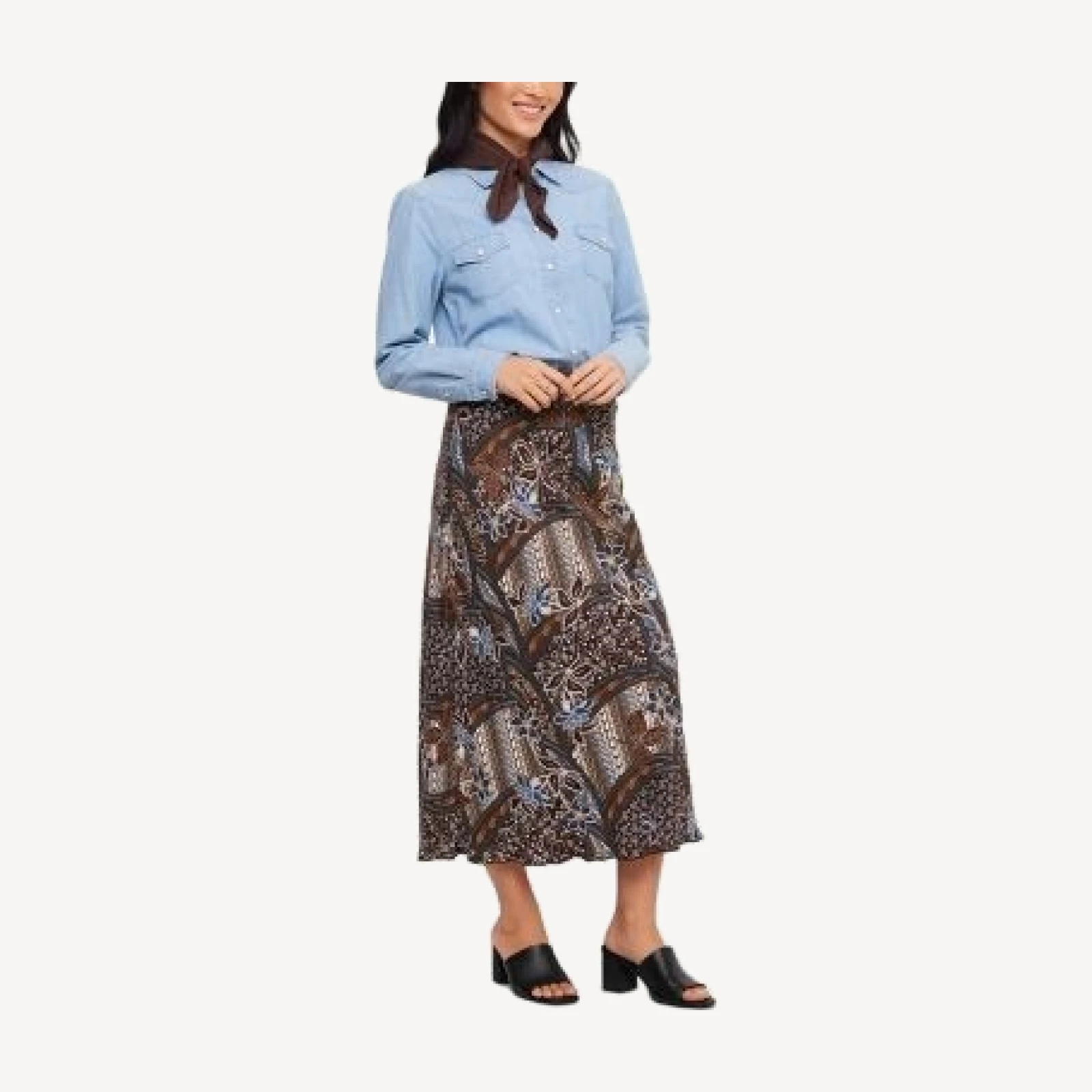 Karen Kane Bias Cut Midi Skirt