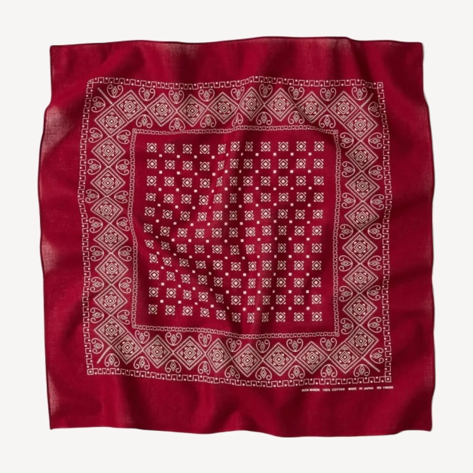 Deep Burgundy Japanese Cotton Bandana