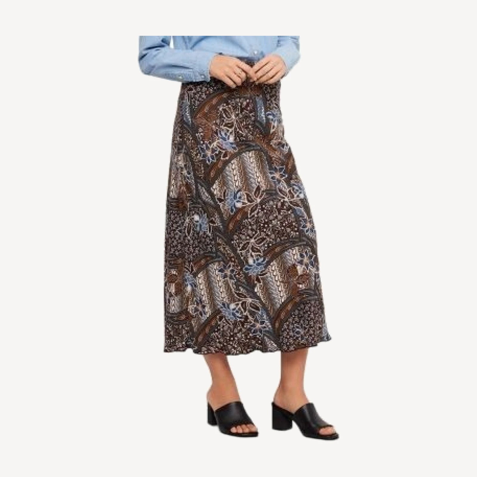 Karen Kane Bias Cut Midi Skirt