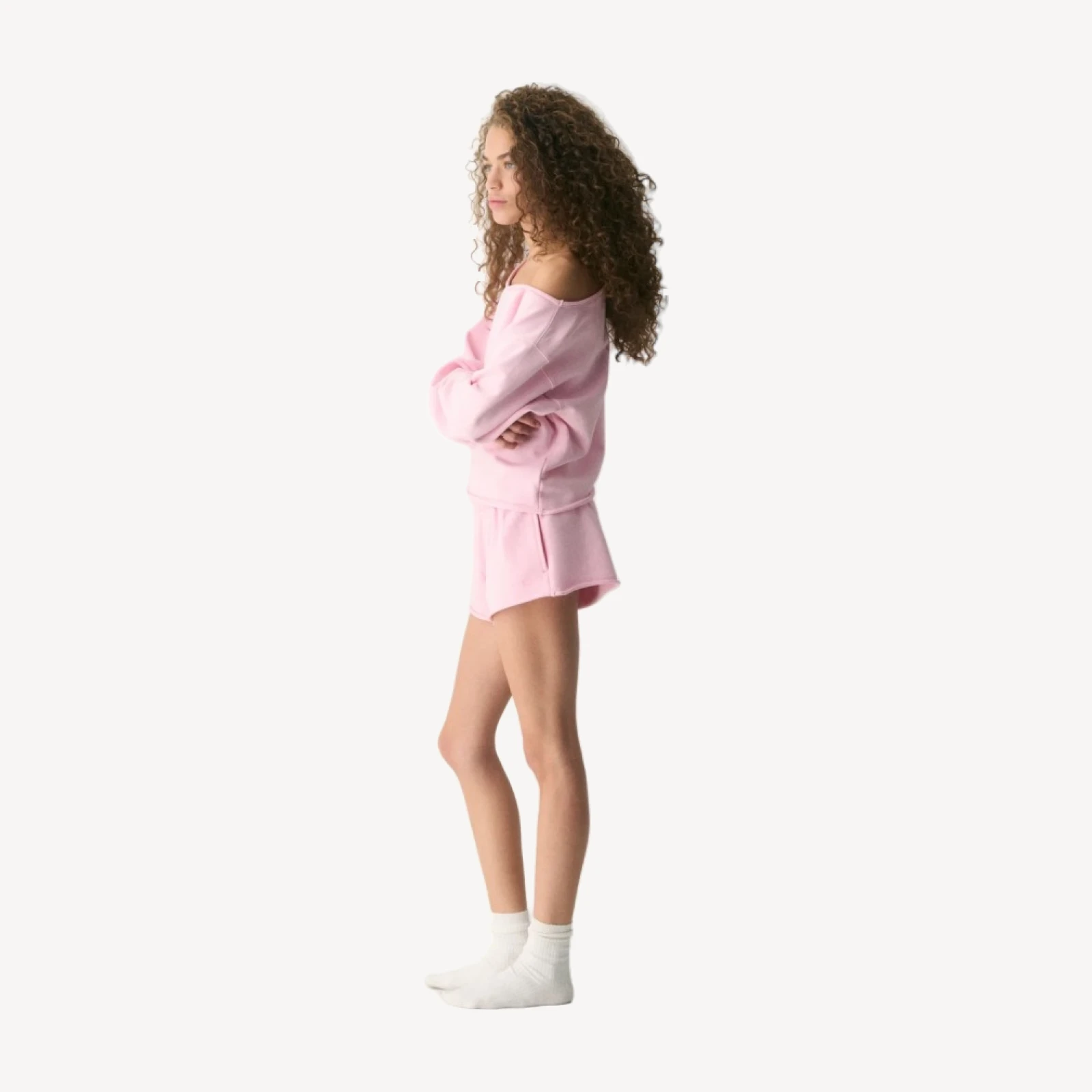 Terry Sweatfleece Boyfriend Micro Short
