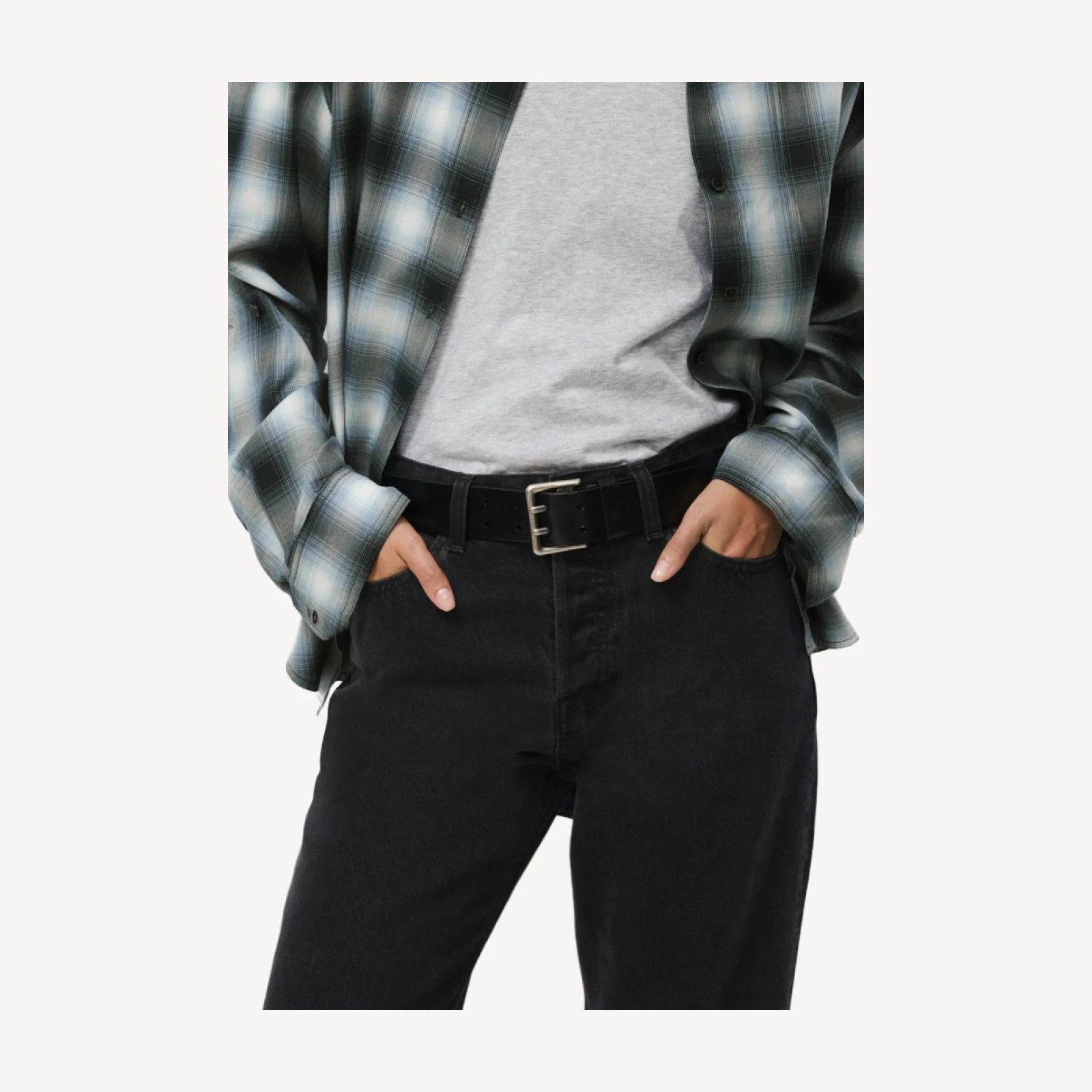 Paragon Solid Brass Belt - Ranch Leather