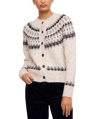 Karen Kane Jacquard Fair Isle Cardigan