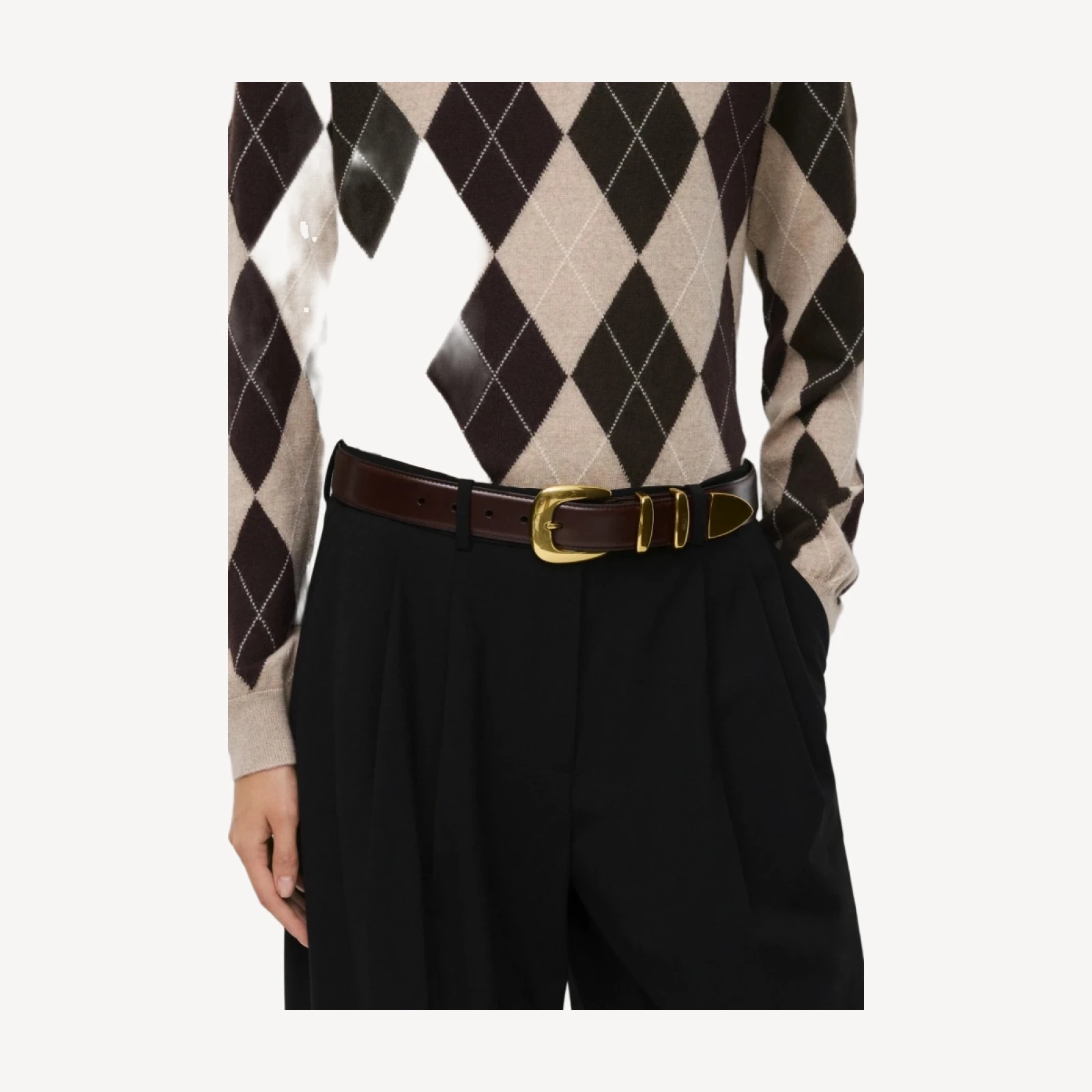 Legendary Solid Brass Wide Belt - Smooth Leather