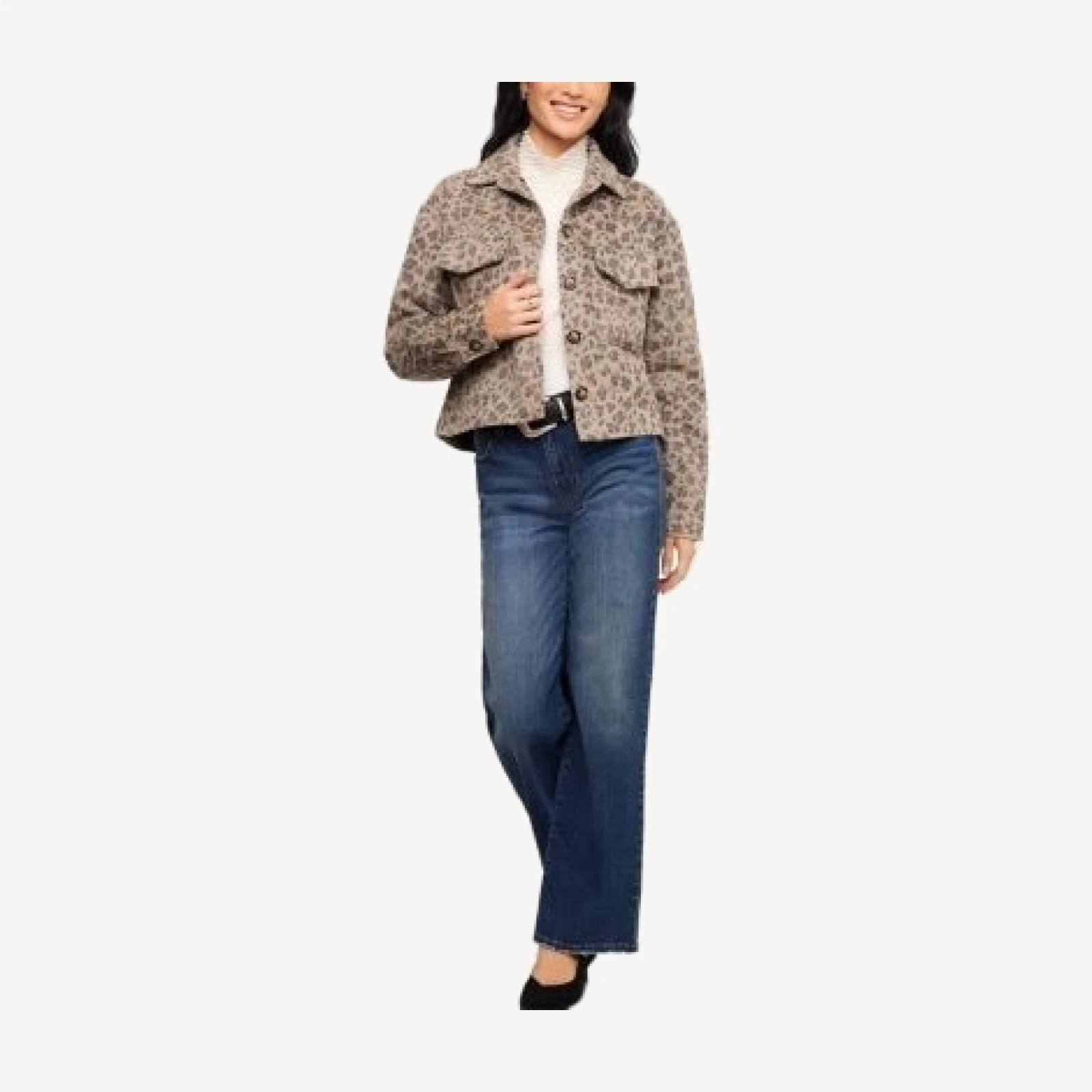 Karen Kane Brushed Faux Fur Shirt Jacket