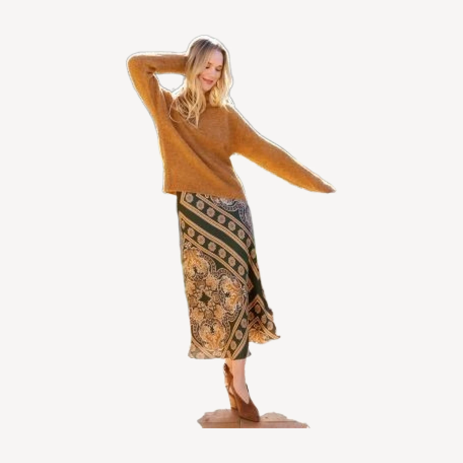 Karen Kane Bias Cut Midi Skirt