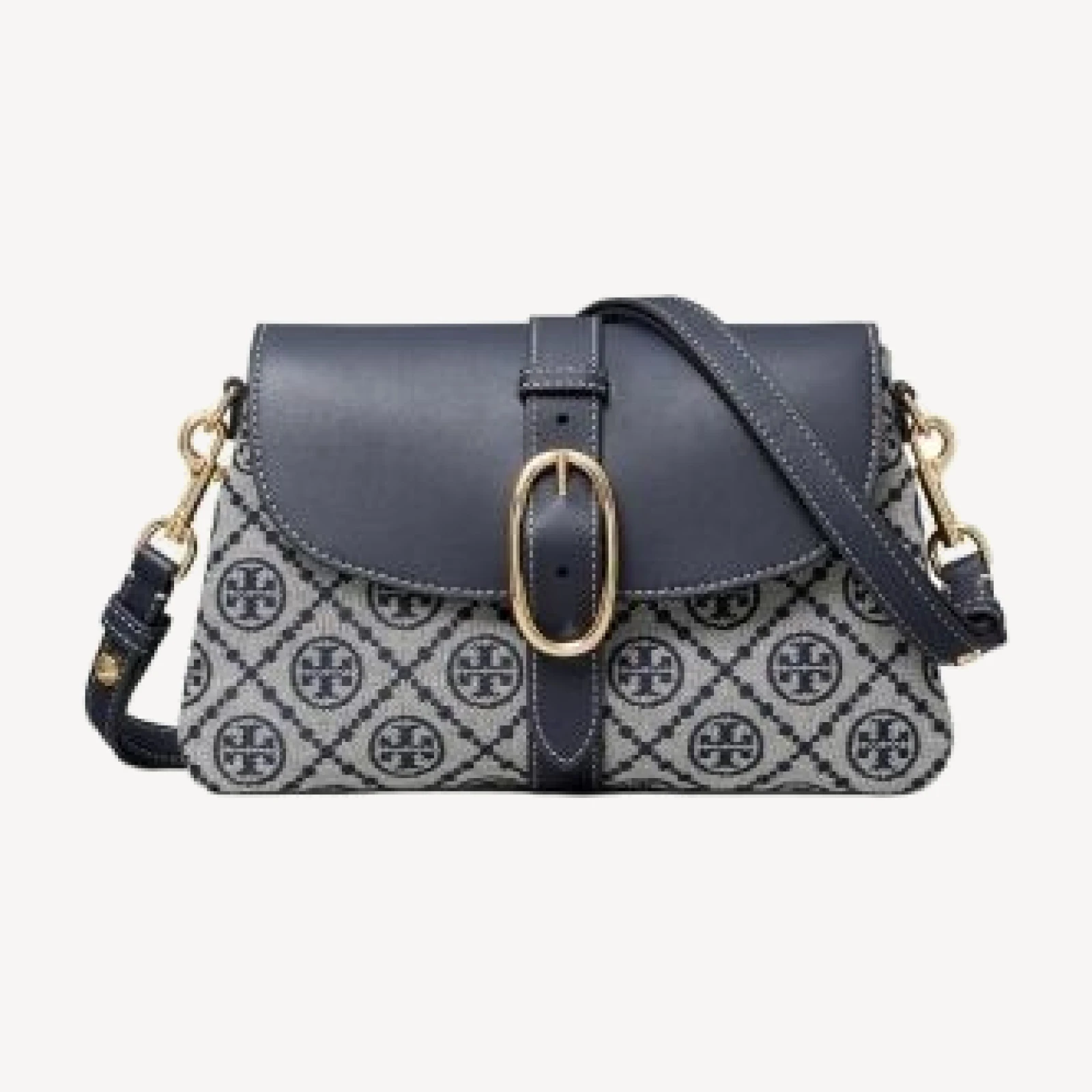 Tory Burch Double T Monogram Small Shoulder Bag