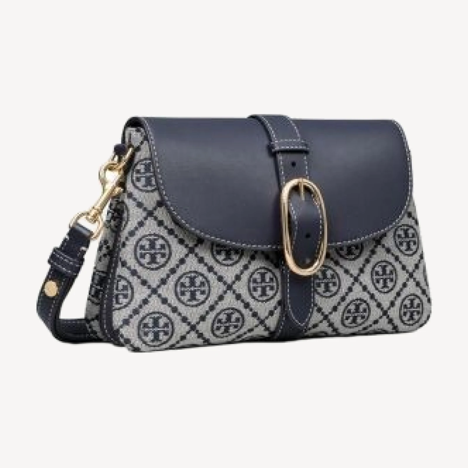 Tory Burch Double T Monogram Small Shoulder Bag