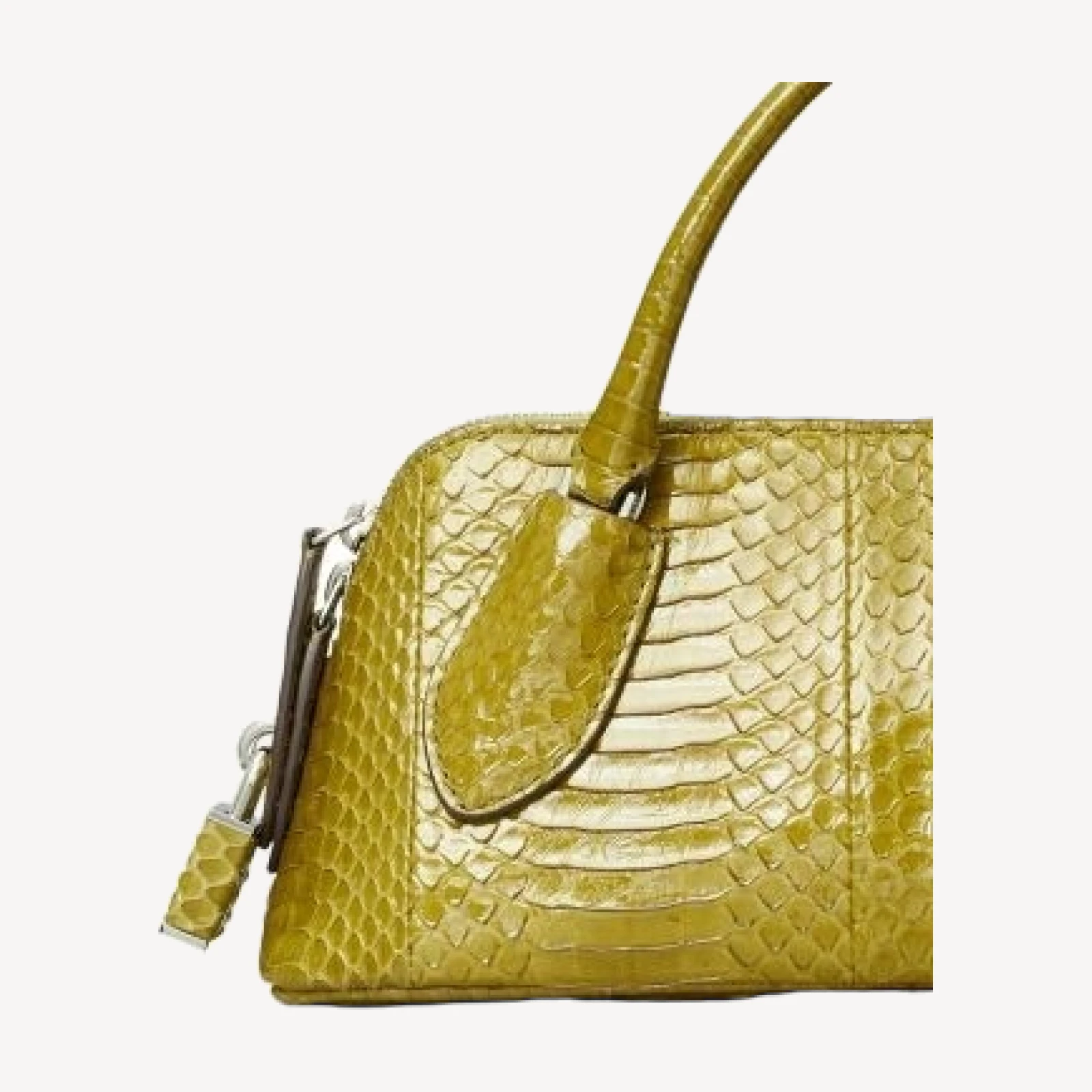 Tory Burch Lock Leather Convertible Top Handle Bag