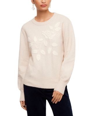 Karen Kane Embroidered Blouson Sleeve Sweater