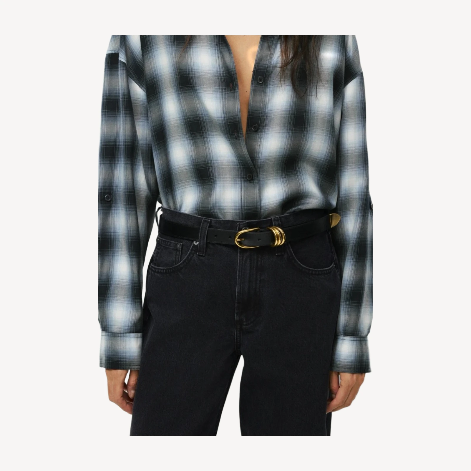 Opulence Solid Brass Belt - Smooth Leather