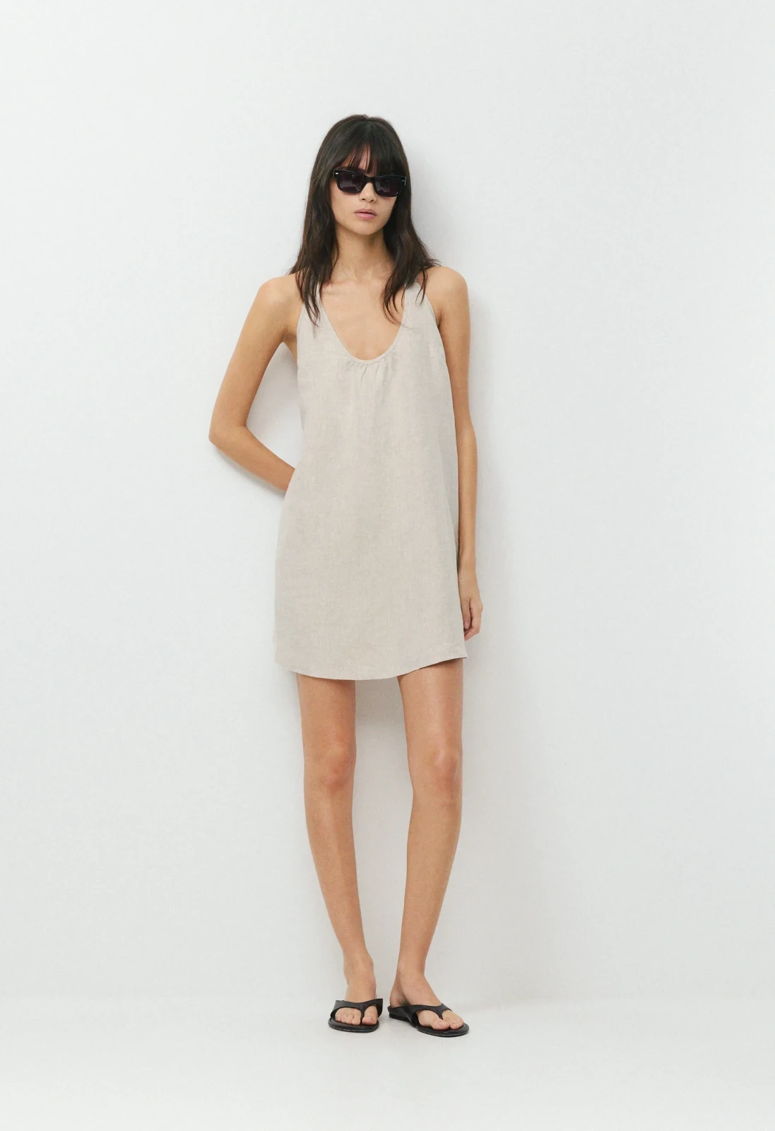 Bora Linen Halter Dress