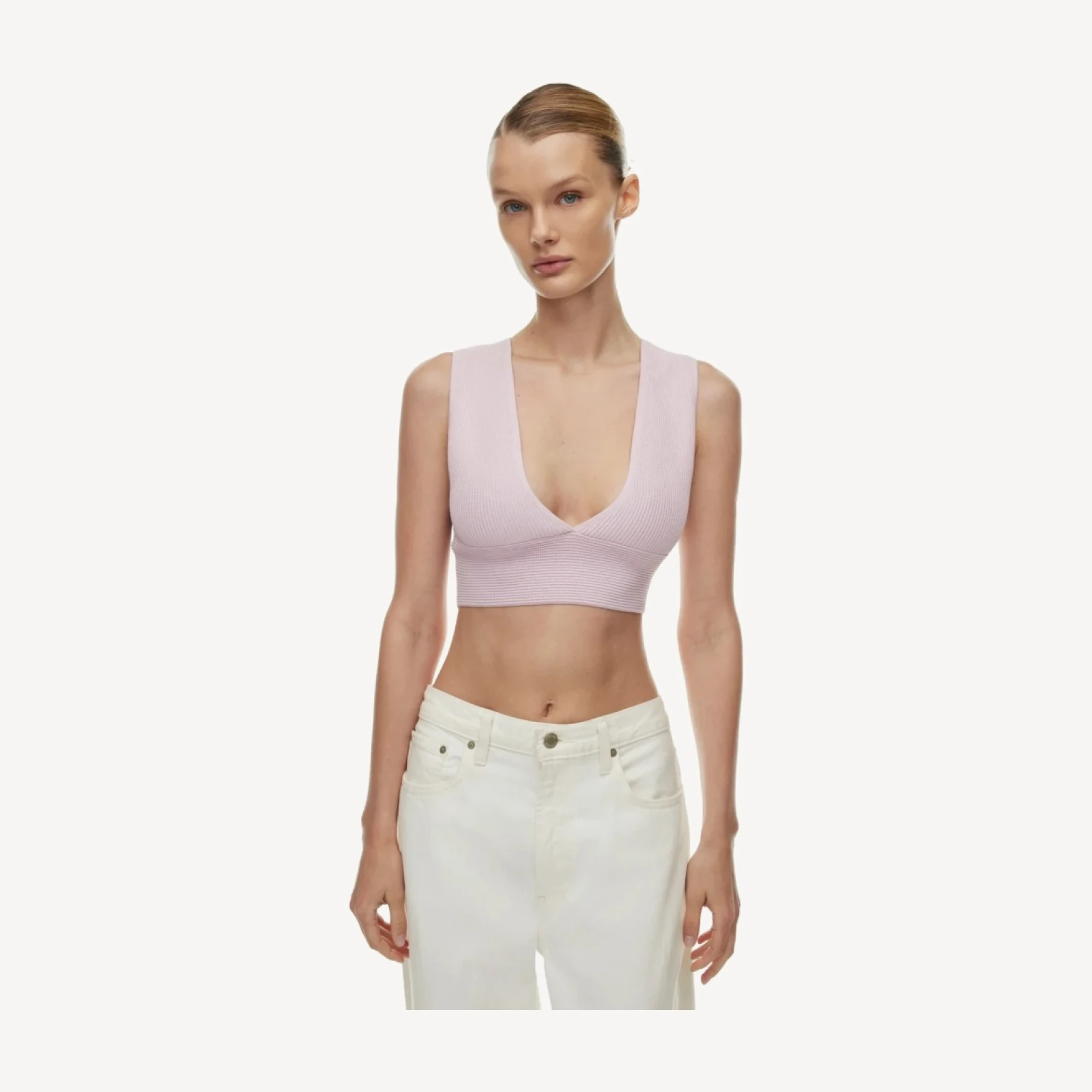 Sculpt Knit Deep V Tank