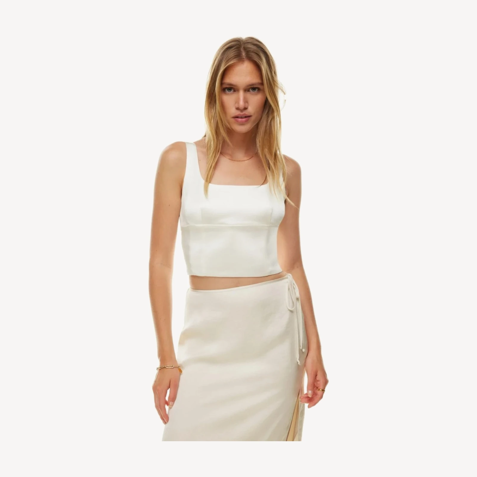 Shine Satin Bustier