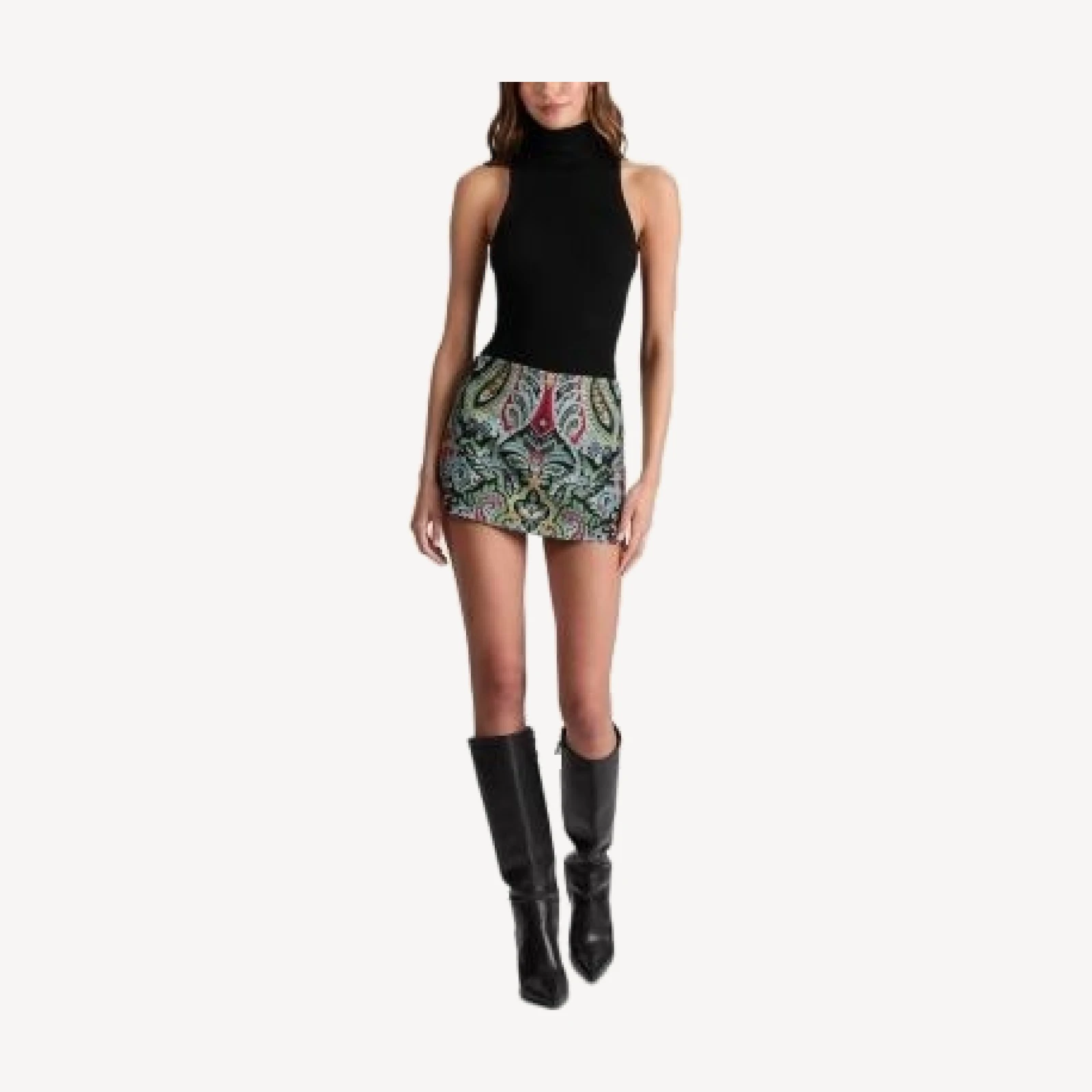 Alice and Olivia Mace High Rise Mini Skort