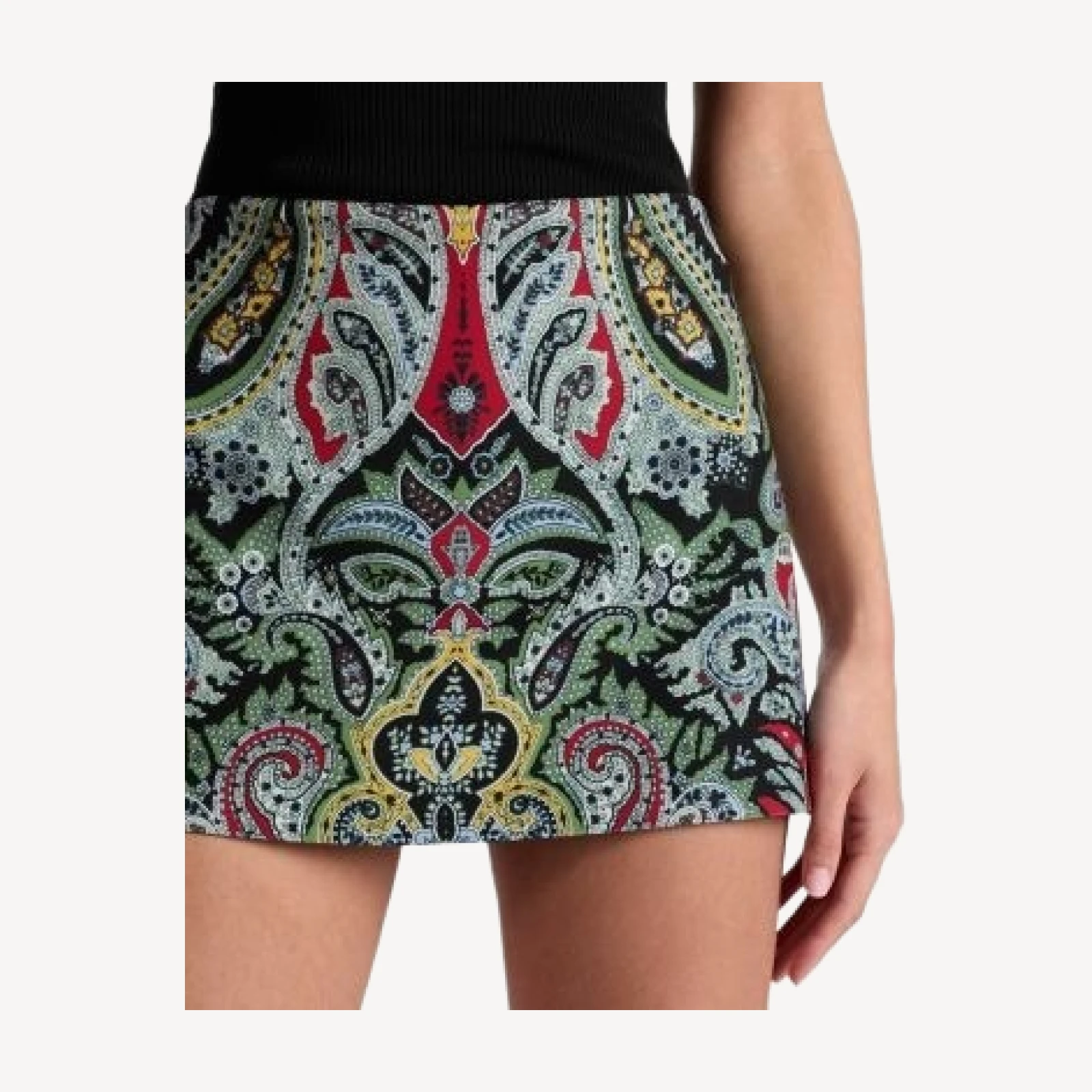 Alice and Olivia Mace High Rise Mini Skort