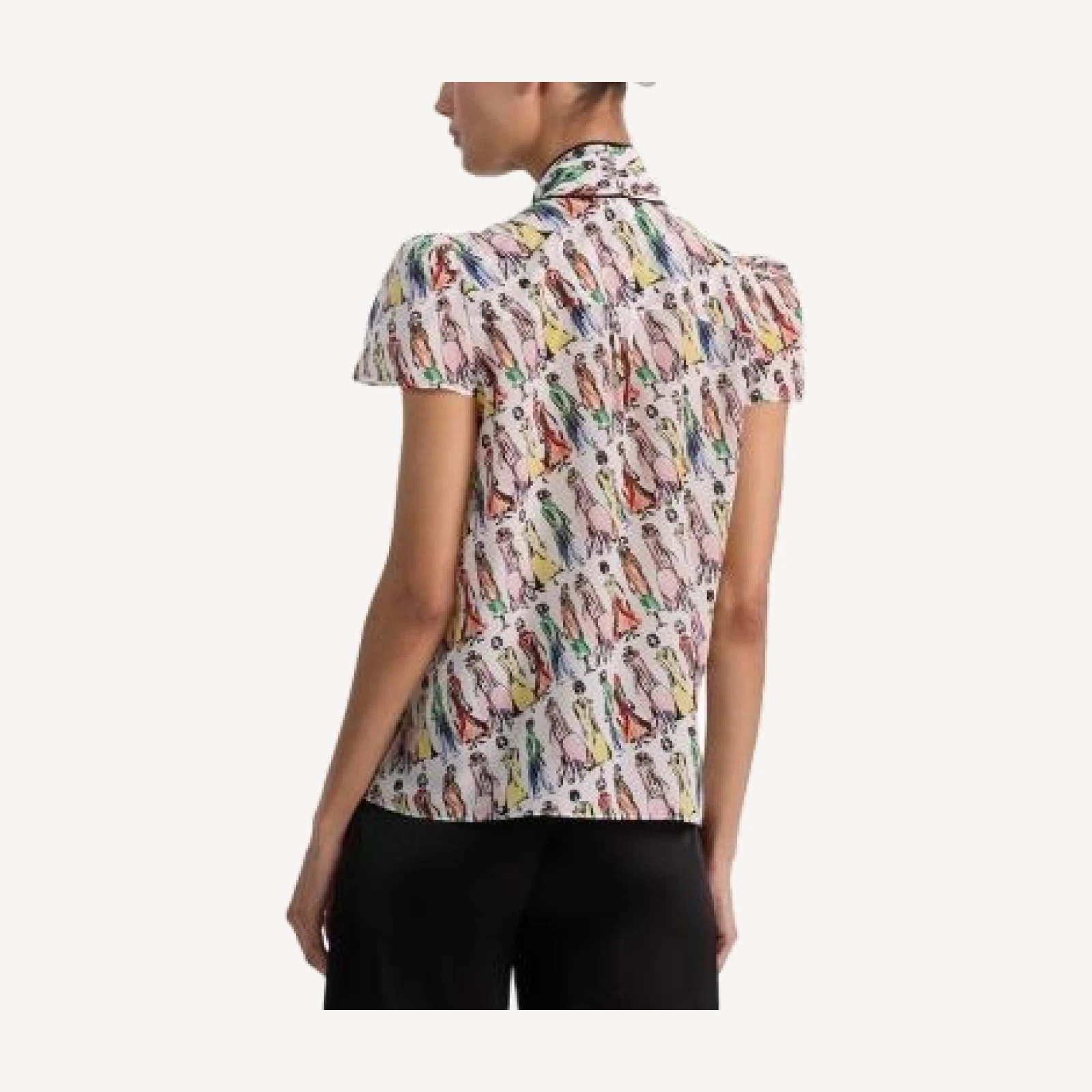 Alice and Olivia Jeannie Staceface Top
