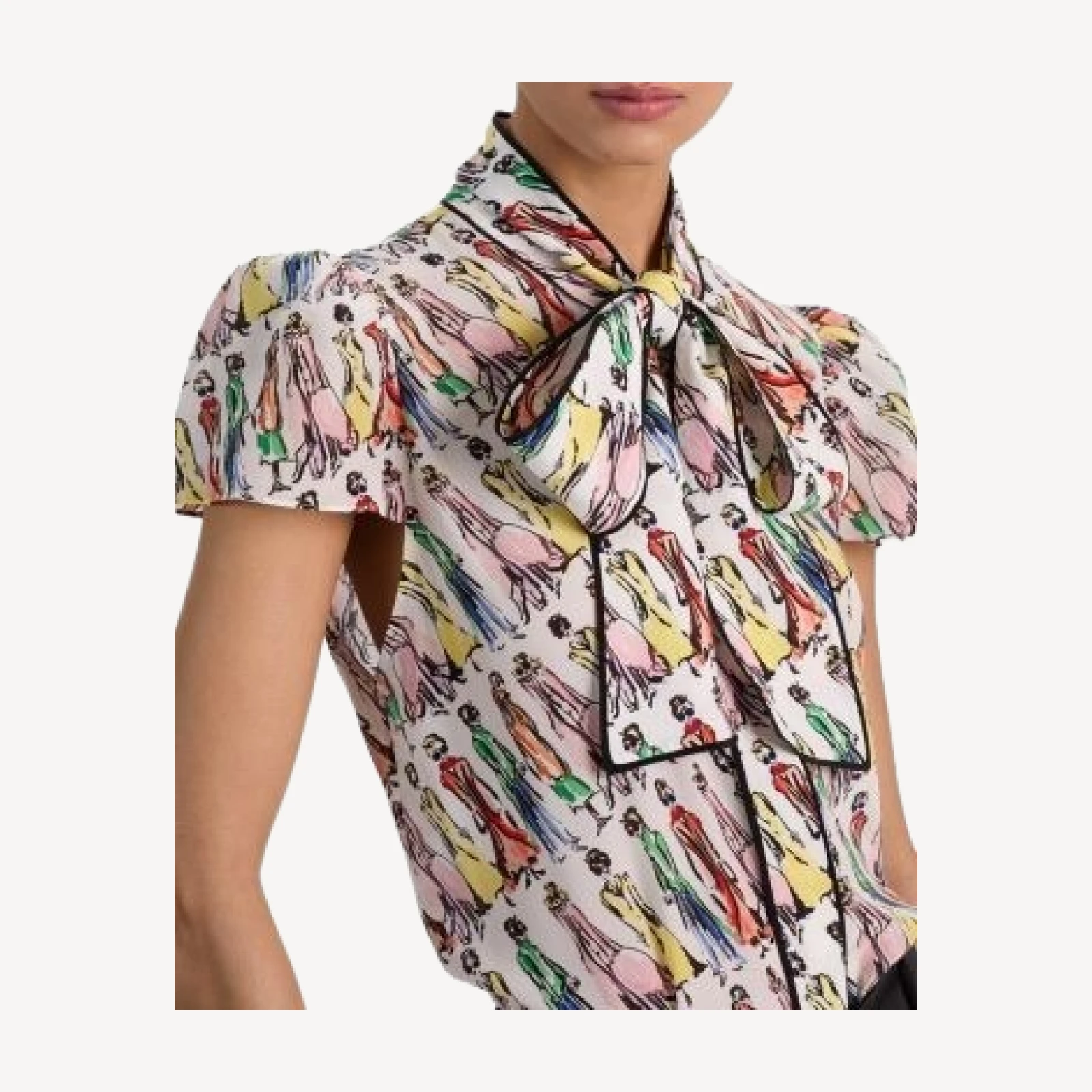 Alice and Olivia Jeannie Staceface Top
