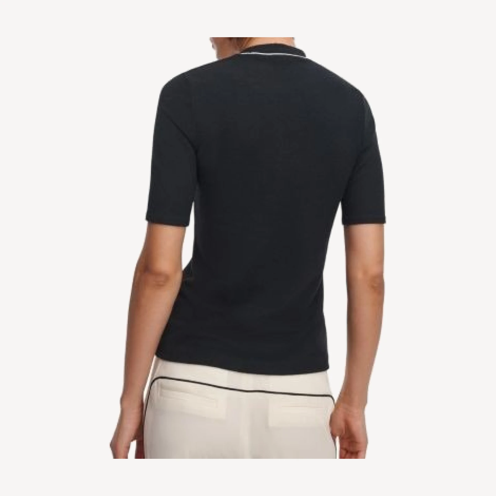 rag & bone The Knit Contrast Trim Tee