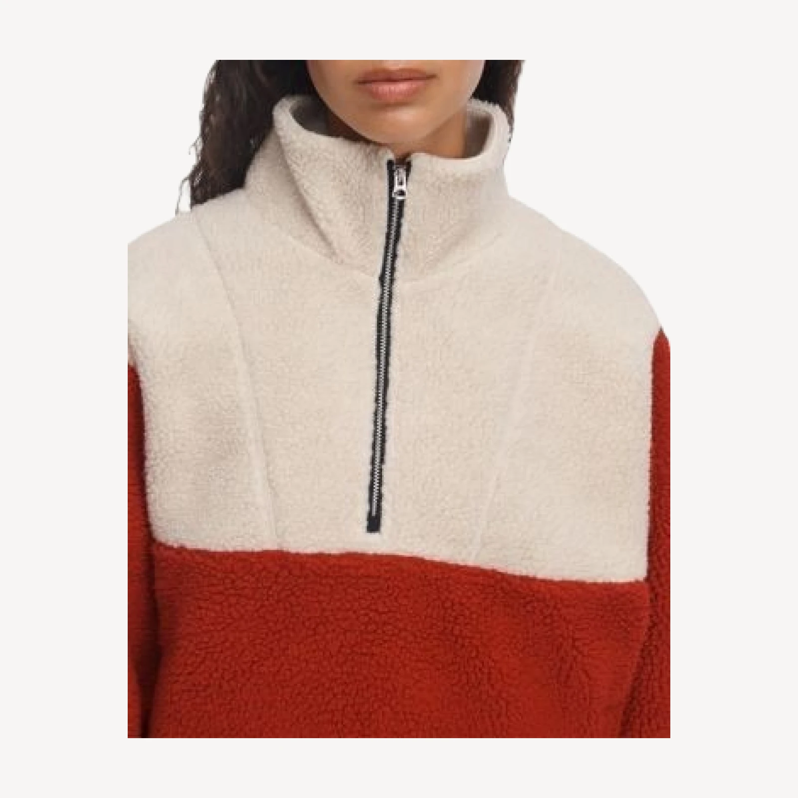 rag & bone Charly Colorblocked Half Zip Pullover