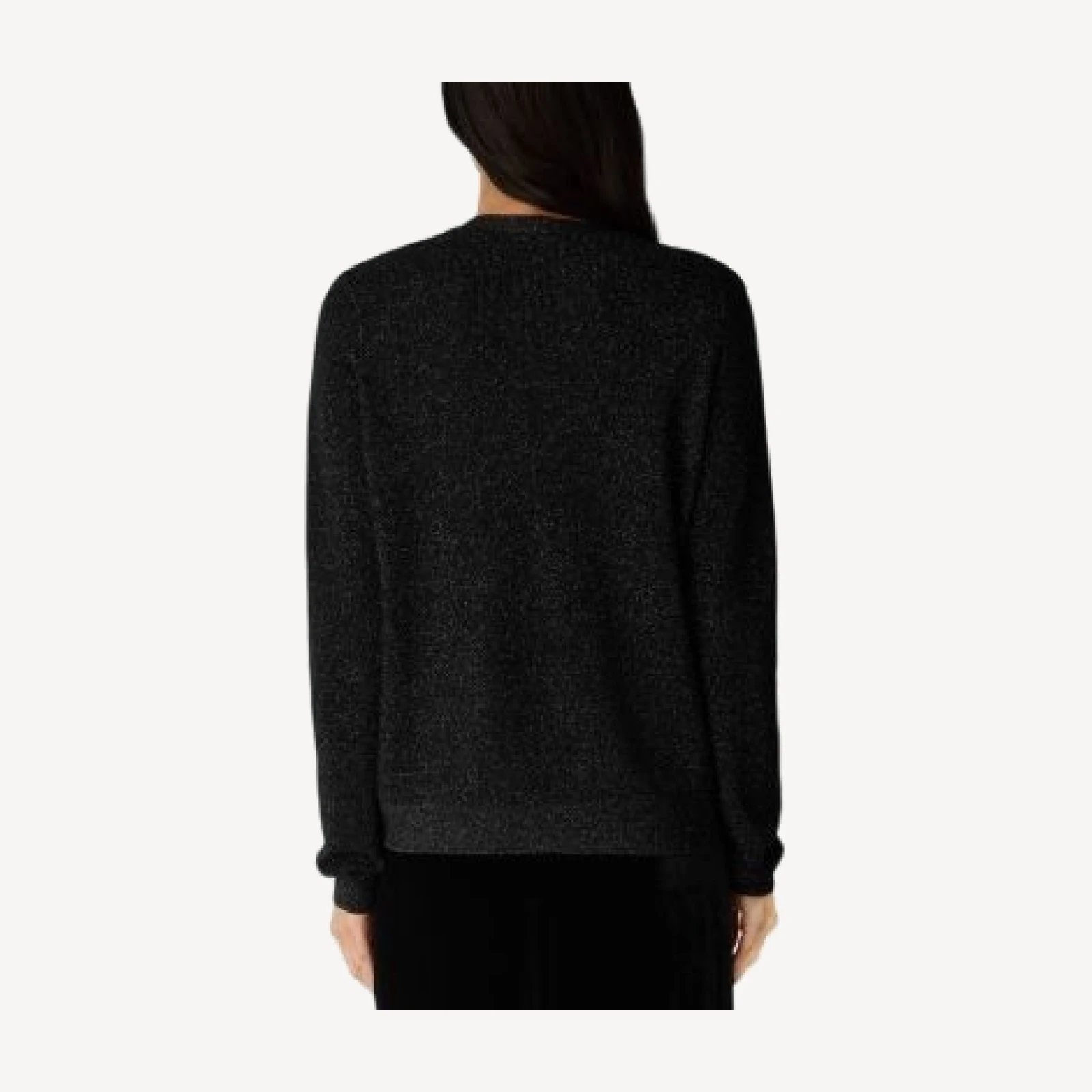 Eileen Fisher Metallic Merino Wool V Neck Cardigan