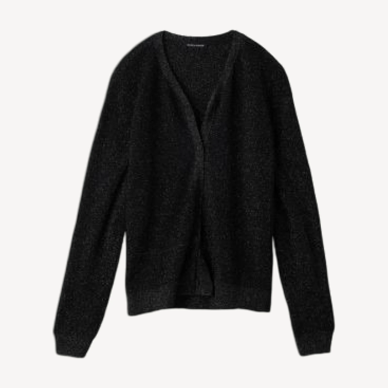 Eileen Fisher Metallic Merino Wool V Neck Cardigan