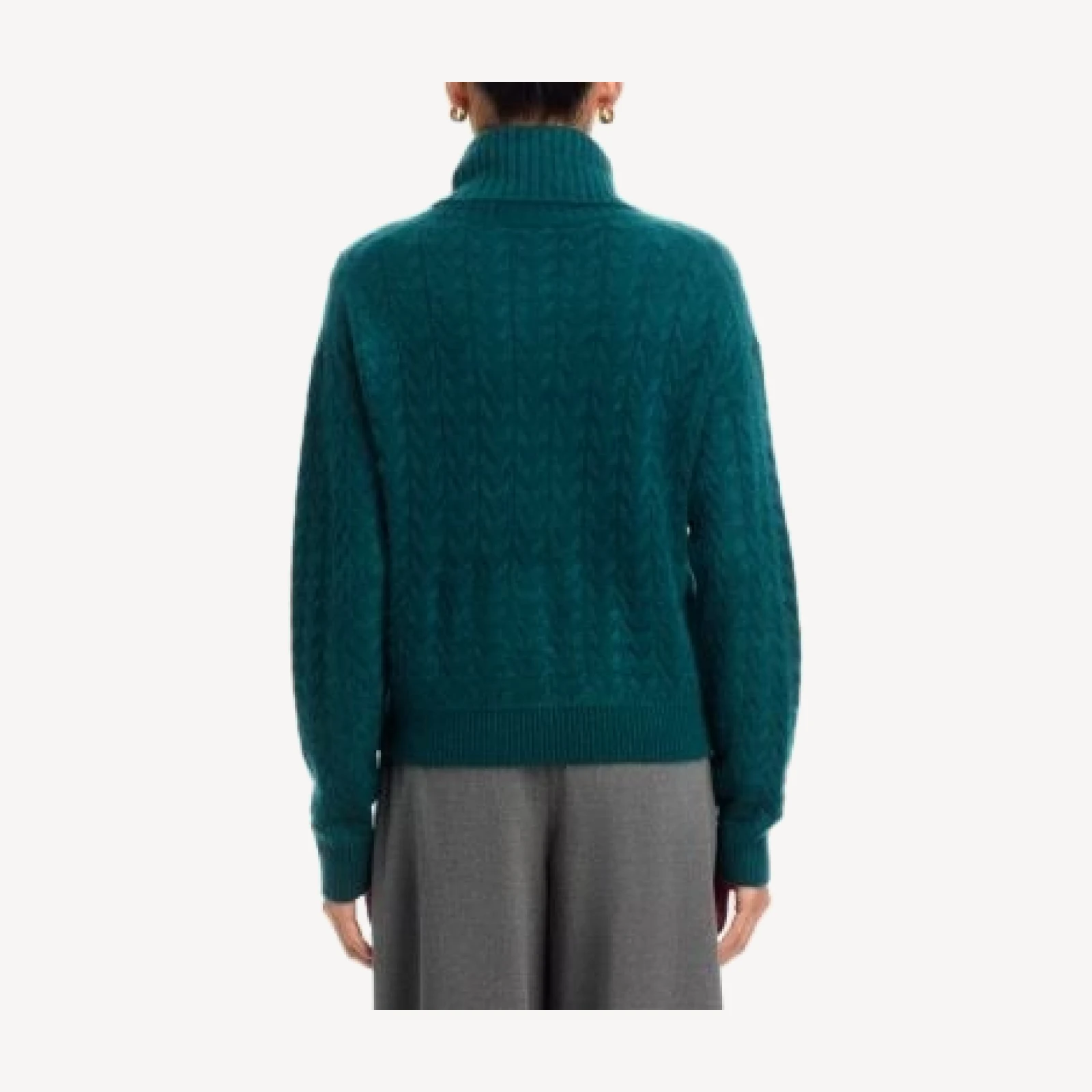 Theory Cozy Cable Airy Cashmere Turtleneck