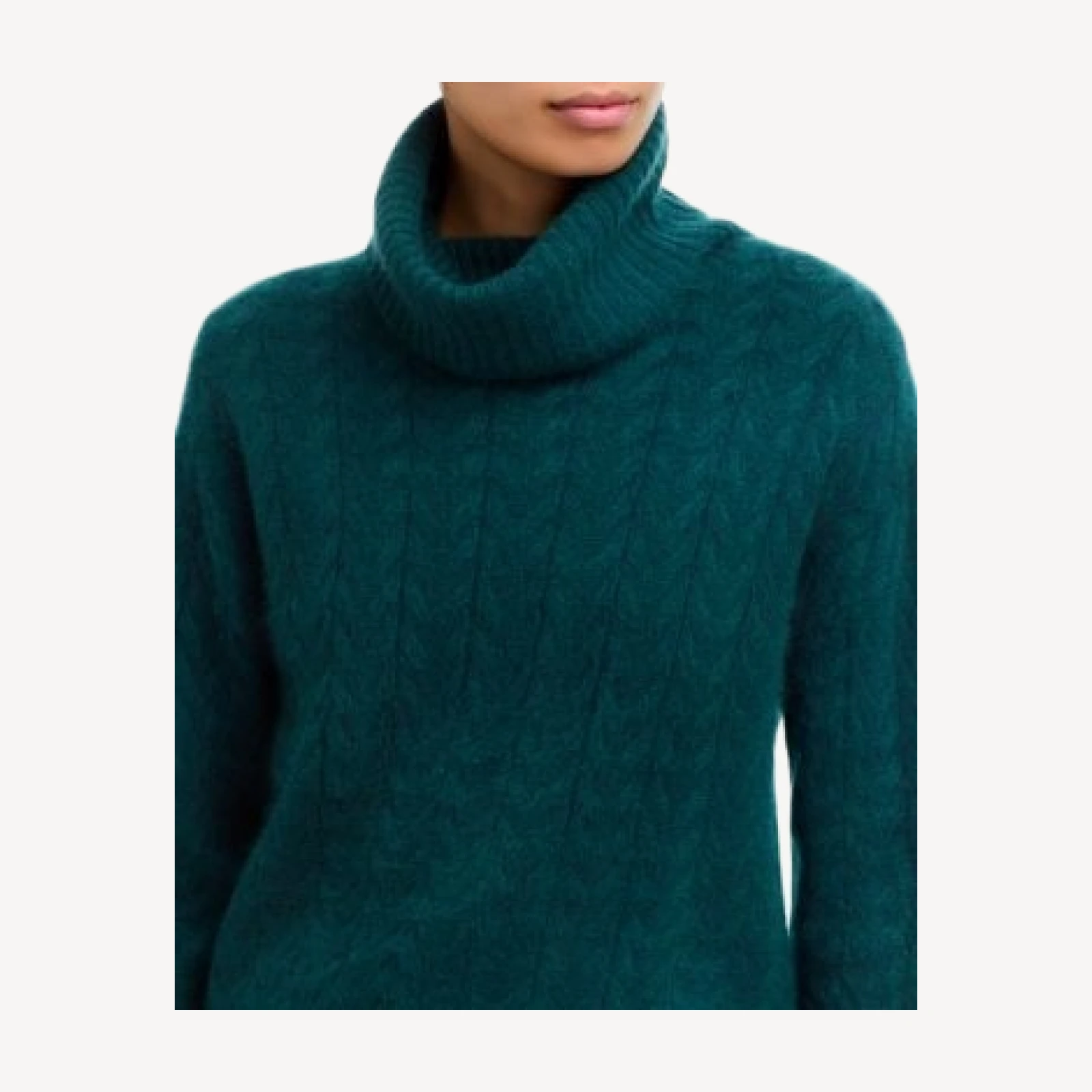 Theory Cozy Cable Airy Cashmere Turtleneck