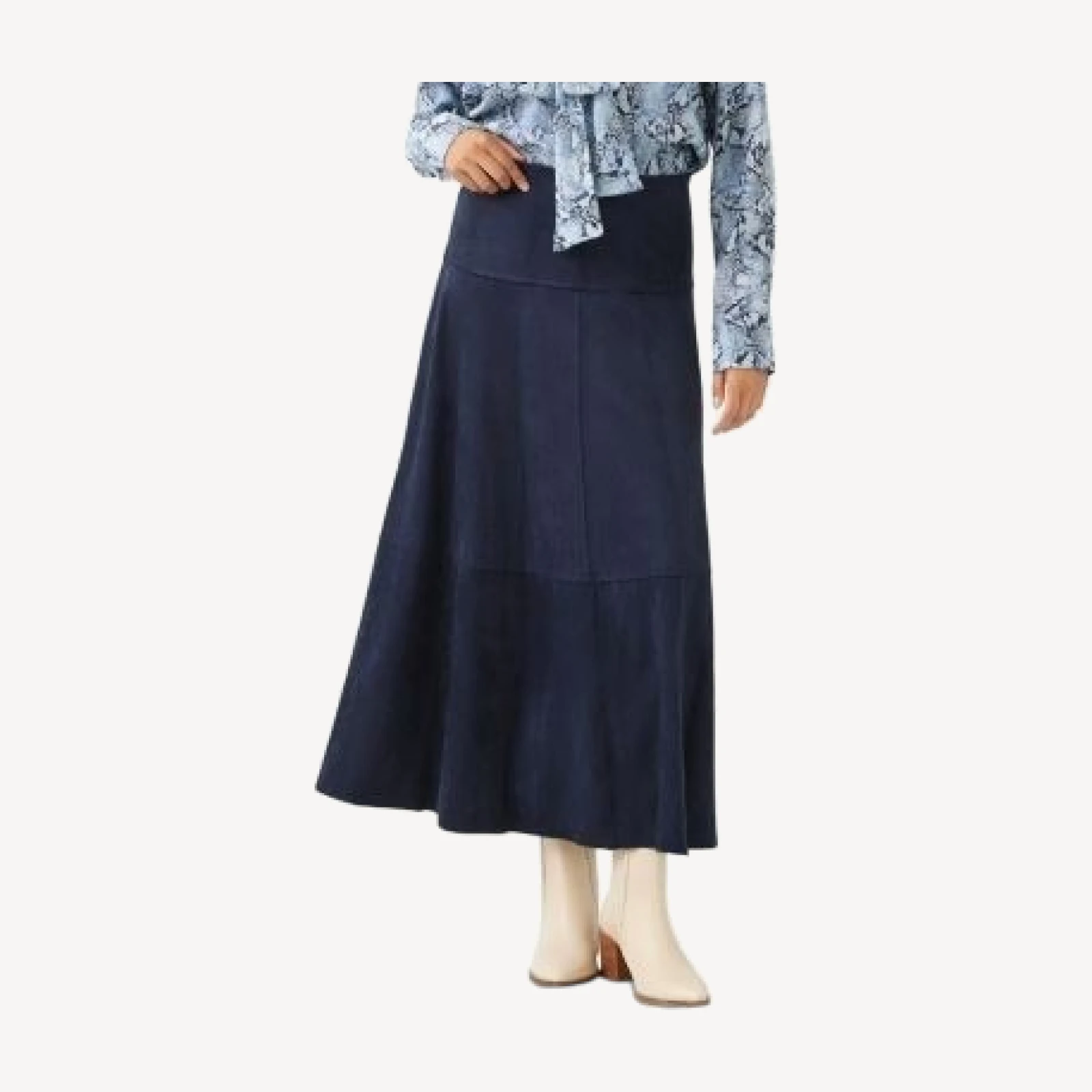 Karen Kane Tiered Faux Suede Midi Dress