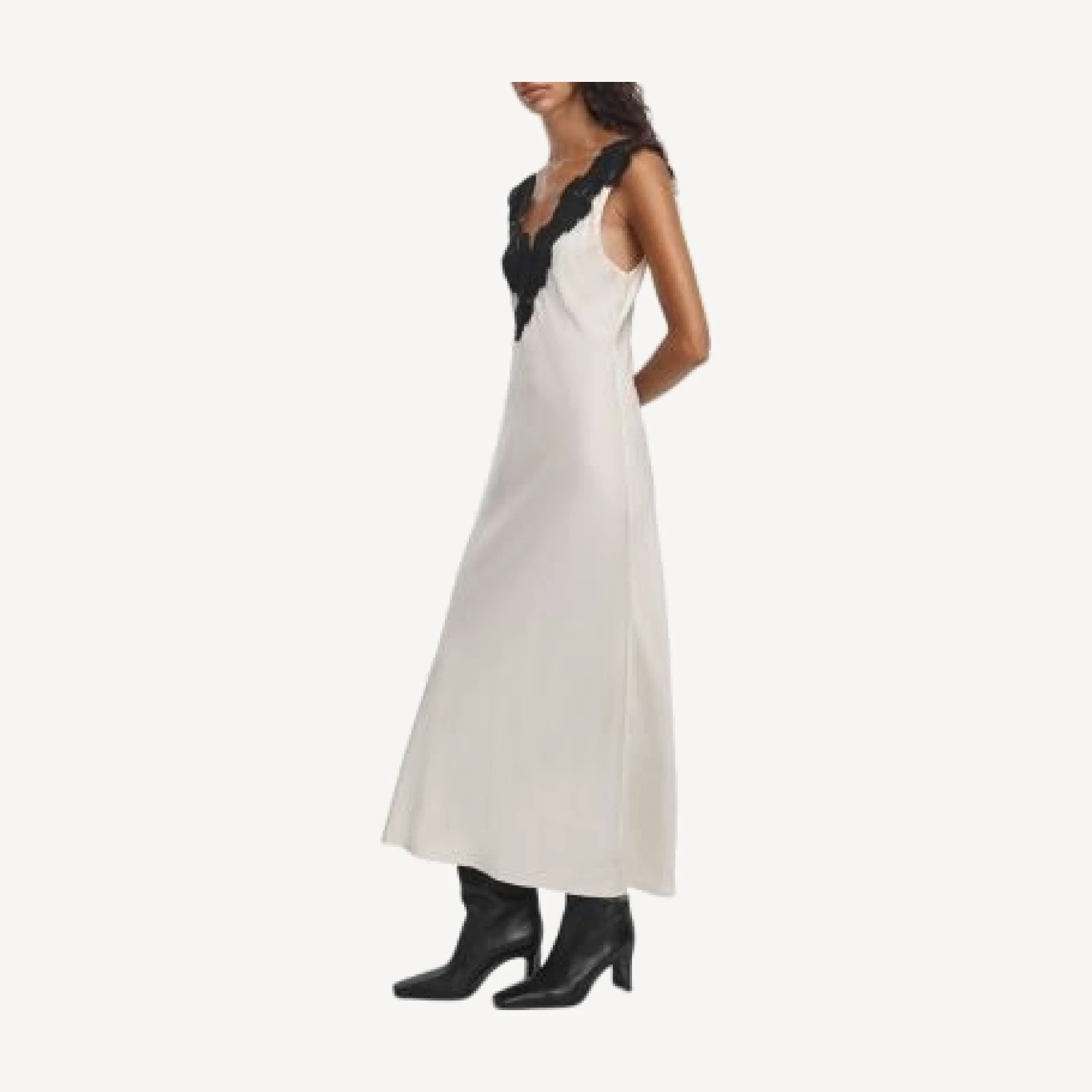 rag & bone Celeste Satin & Lace Slip Dress