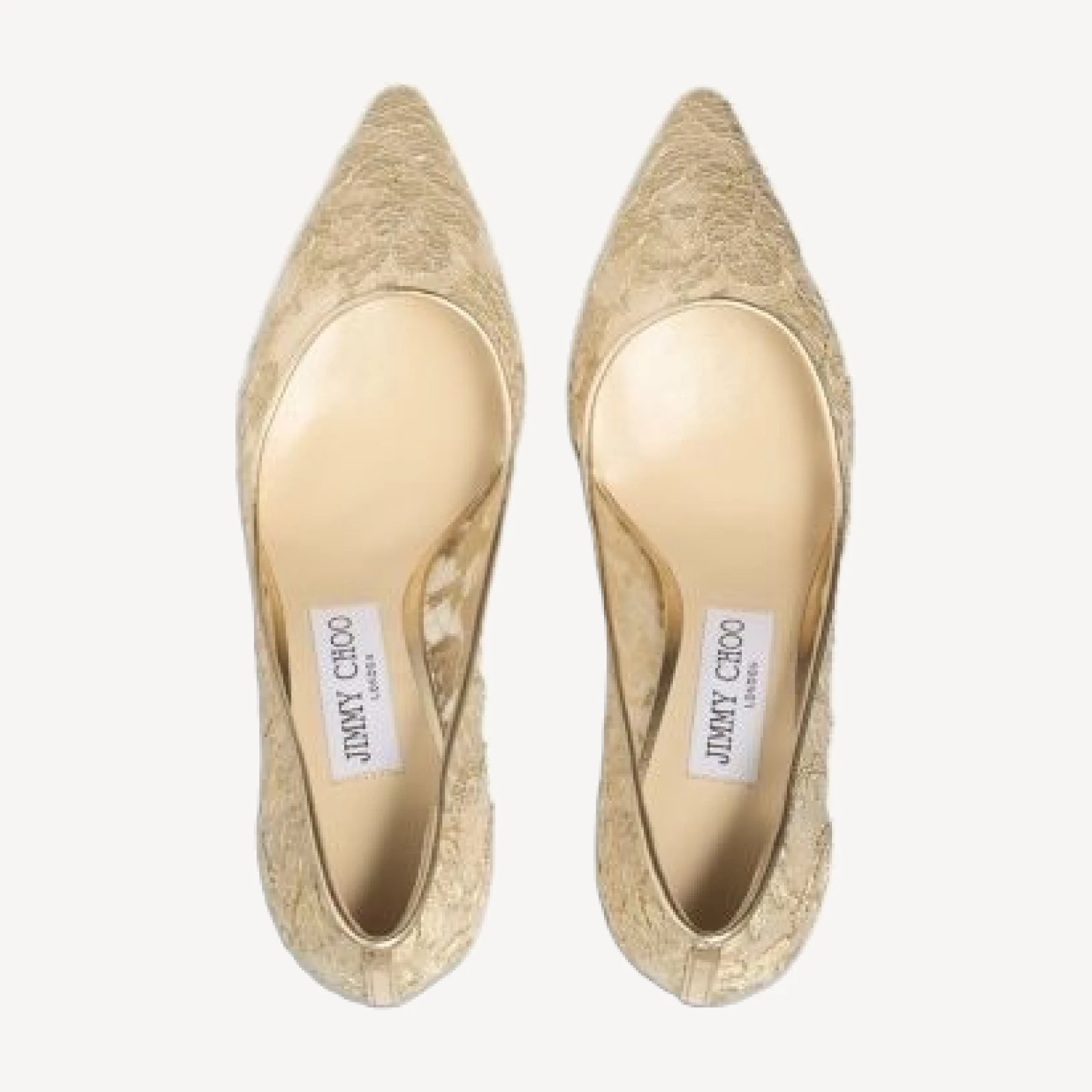 Jimmy Choo Women's Romy 85 Metallic Lace Stiletto Pumps