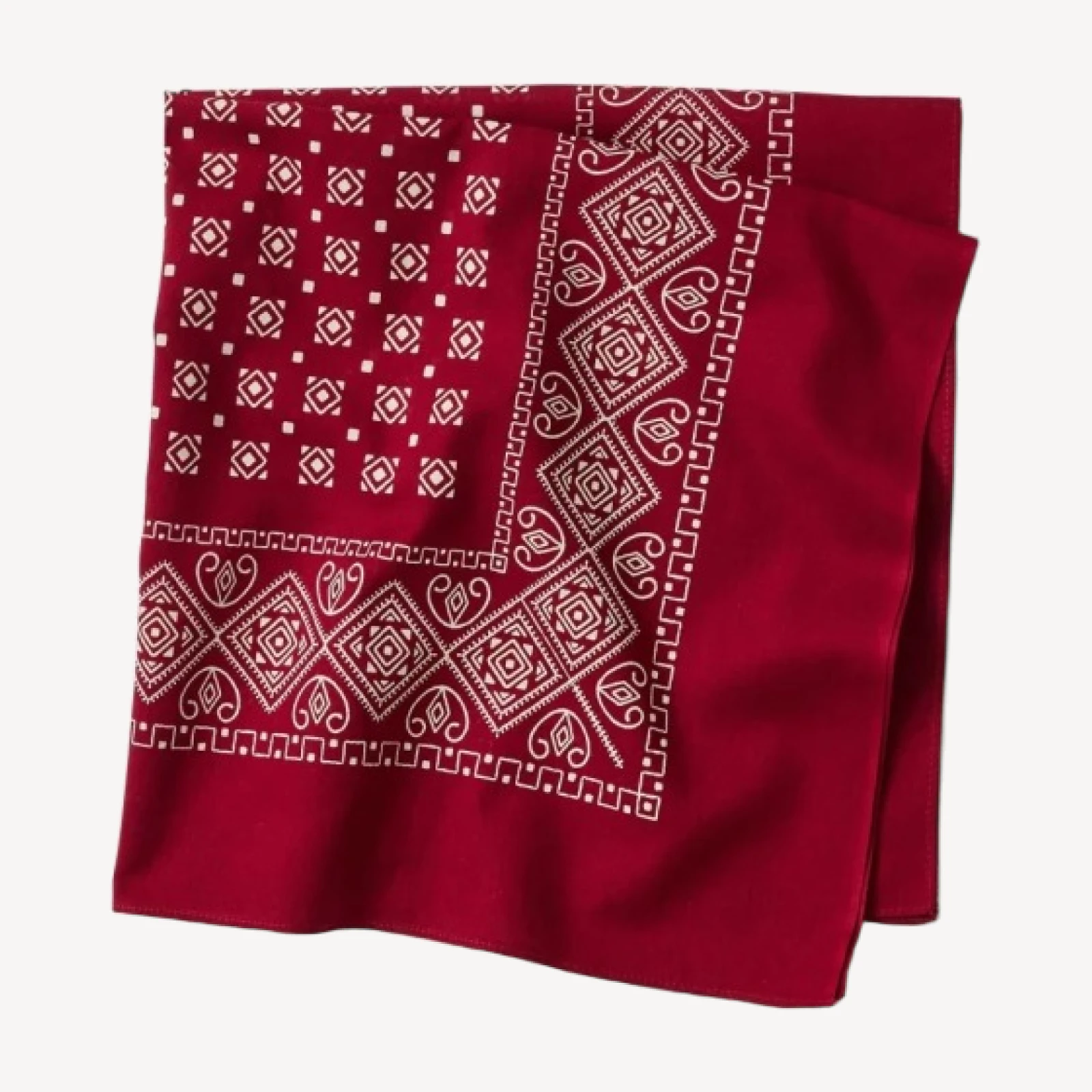 Deep Burgundy Japanese Cotton Bandana