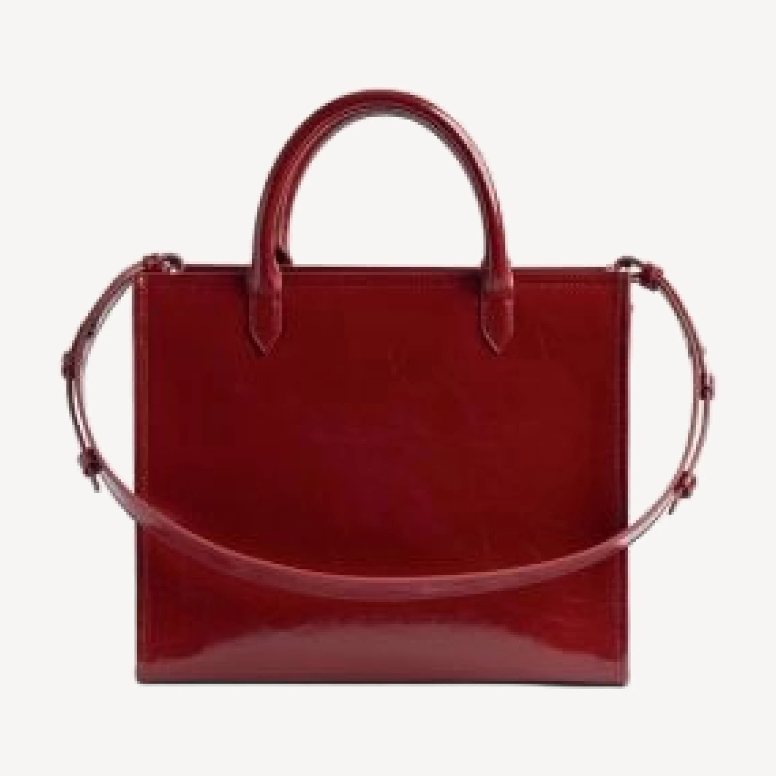 Zadig & Voltaire Angel Tote Crinkled Patent Leather Tote