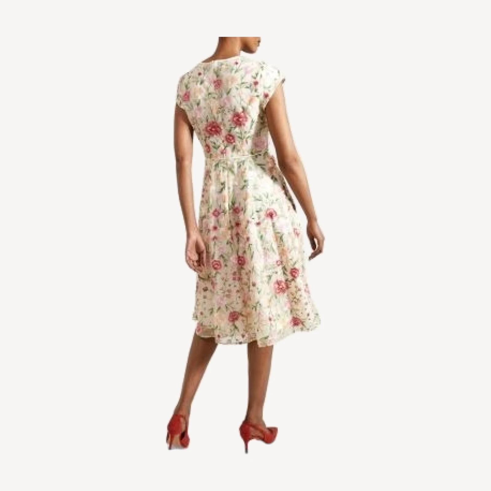 Hobbs London Tia Floral Embroidered Dress