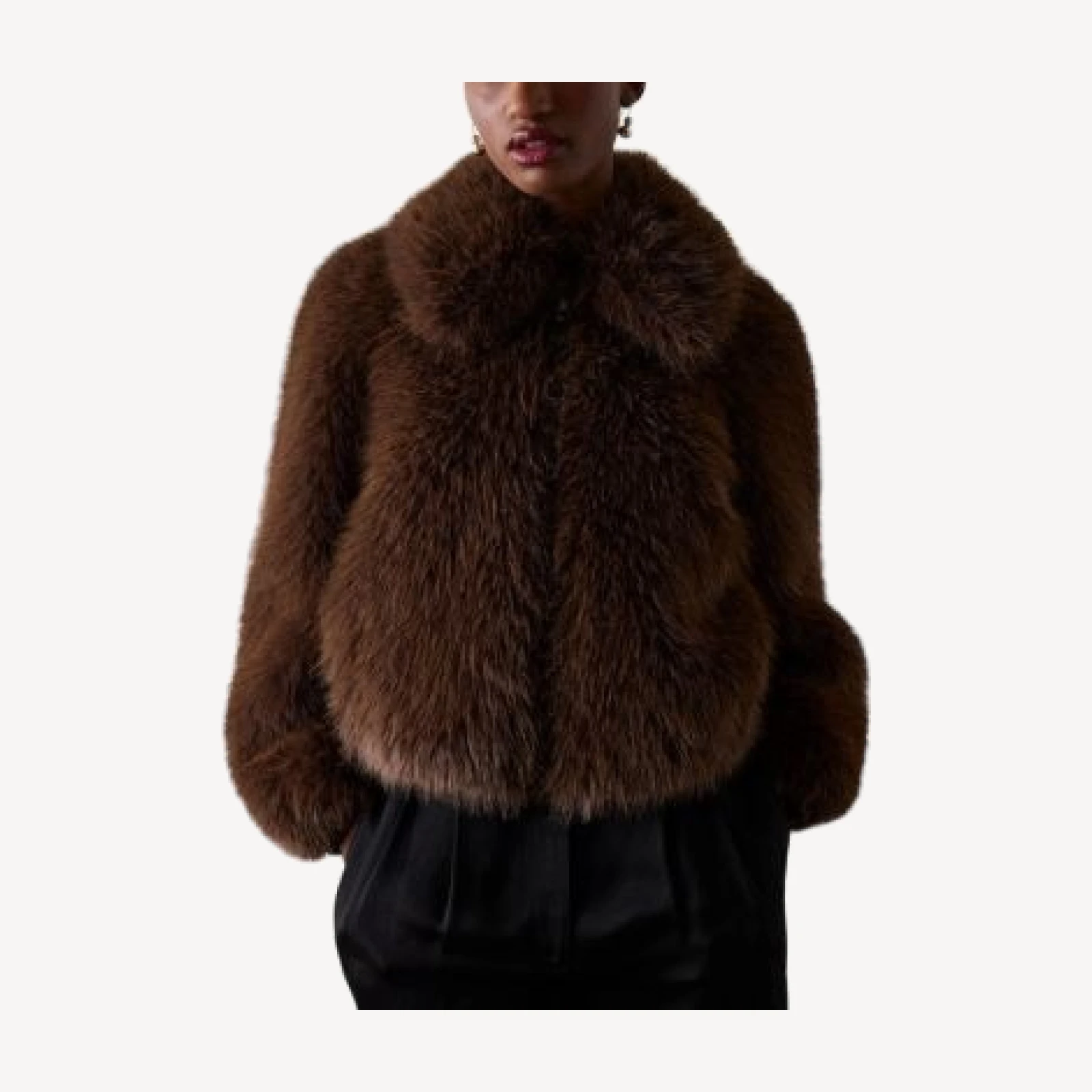 Whistles Short Faux Fur Coat