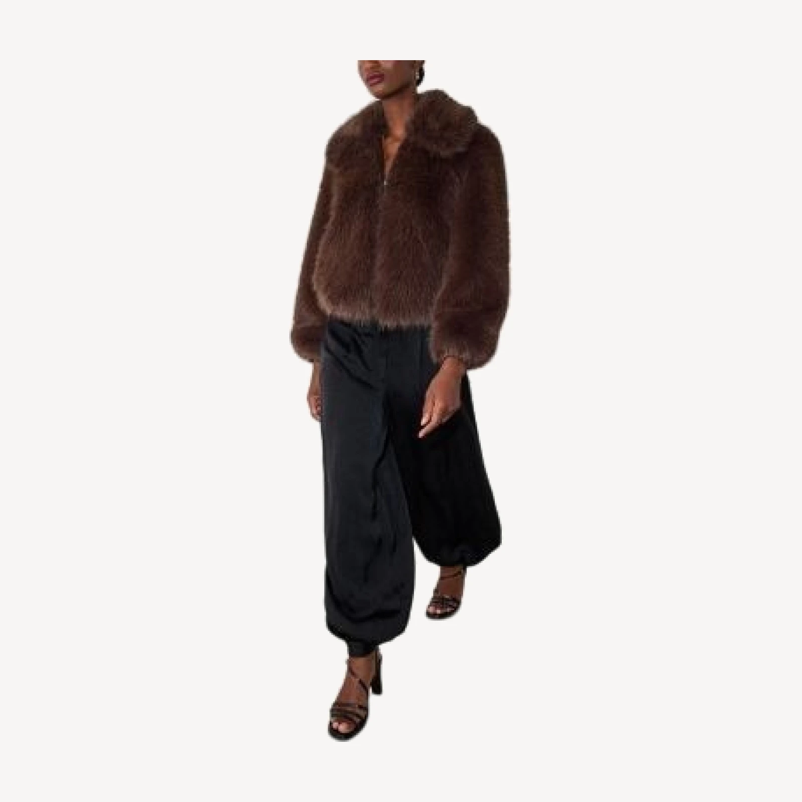 Whistles Short Faux Fur Coat