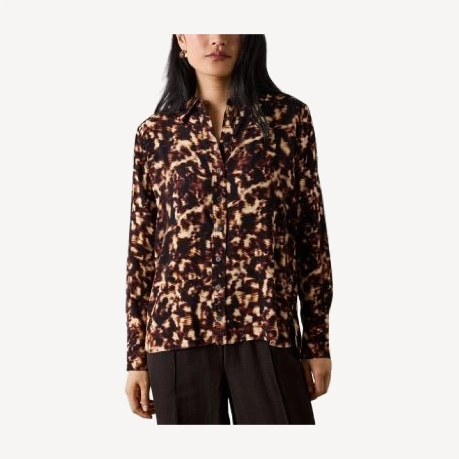 Whistles High Low Long Sleeve Shirt