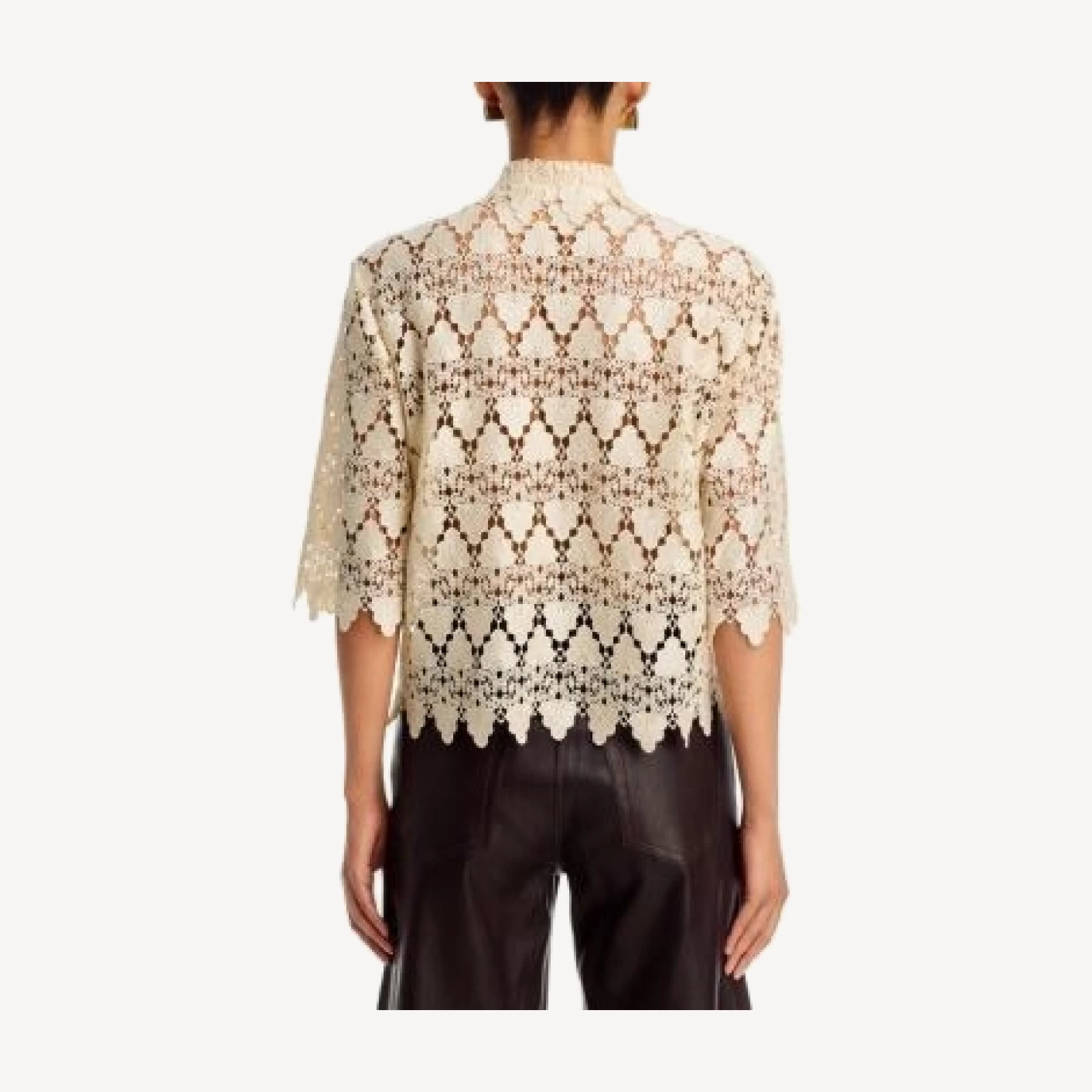 Frame Lace Short Sleeve Shirt