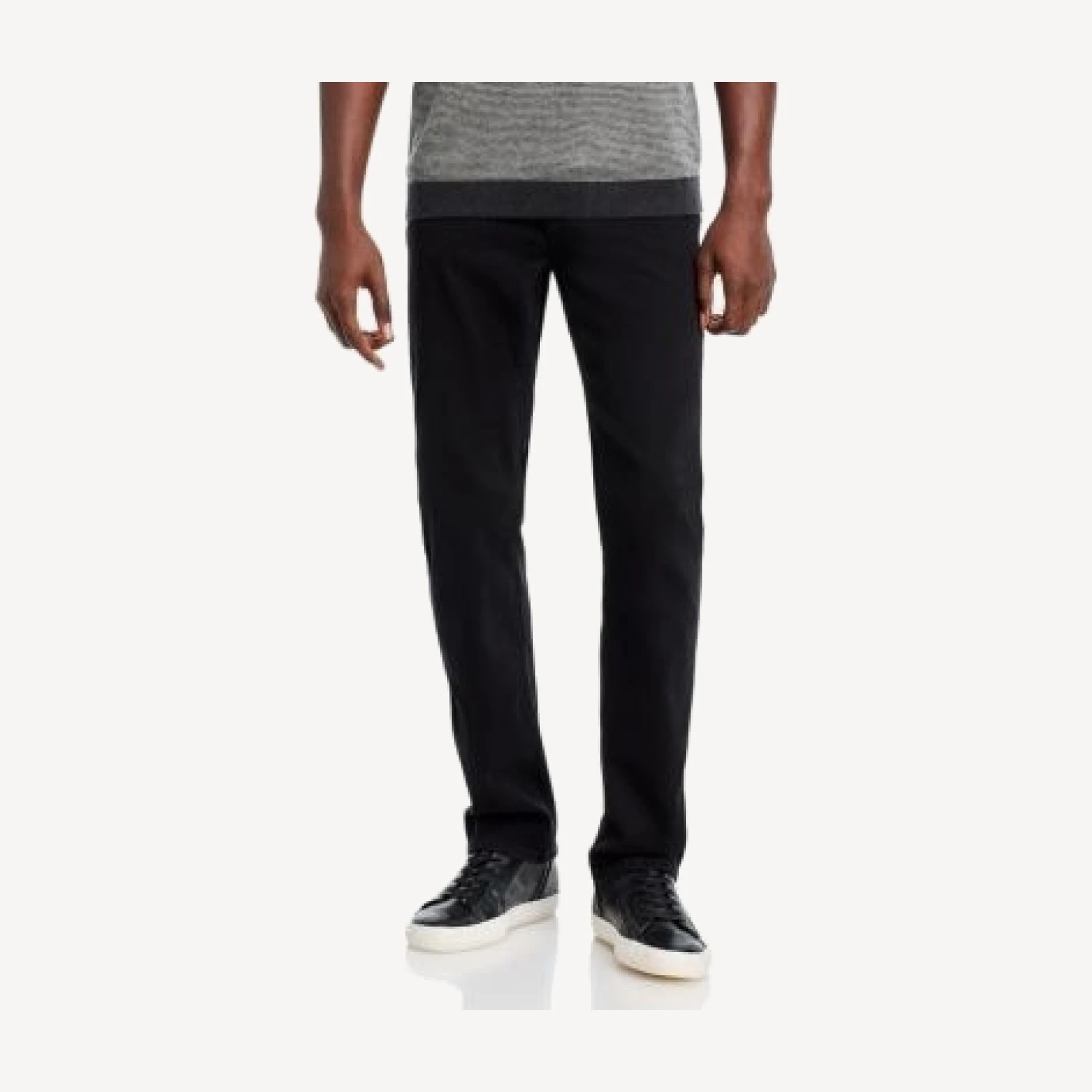 Frame Jetset Modern Straight Fit Jeans in Black