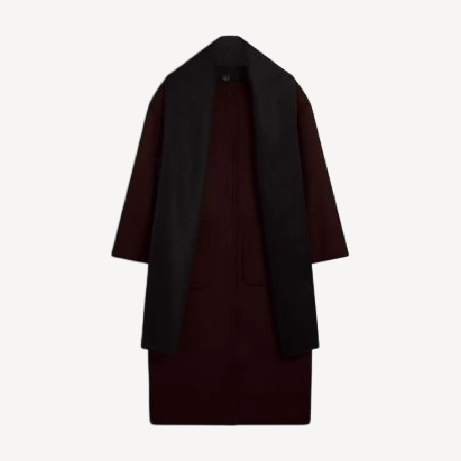 Ted Baker Rambua Reversible Wool Coat With Removable Scarf