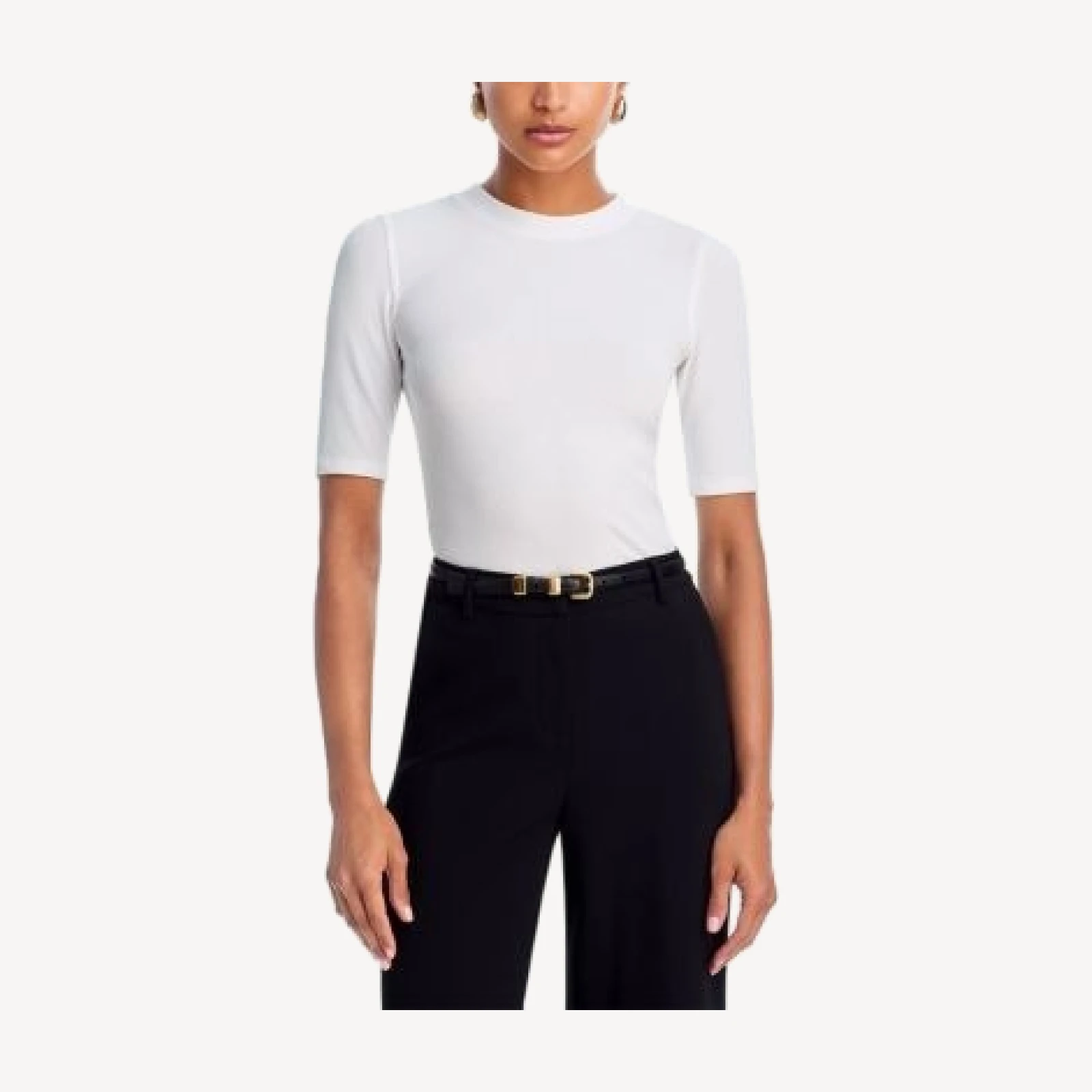Frame Rib Crewneck Tee