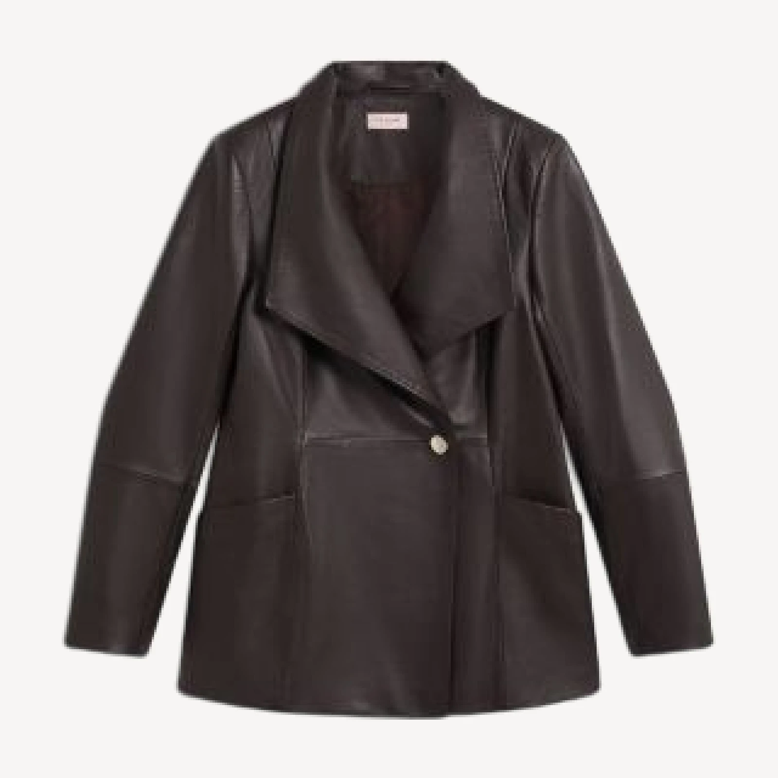 Ted Baker Attie Leather Wrap Jacket