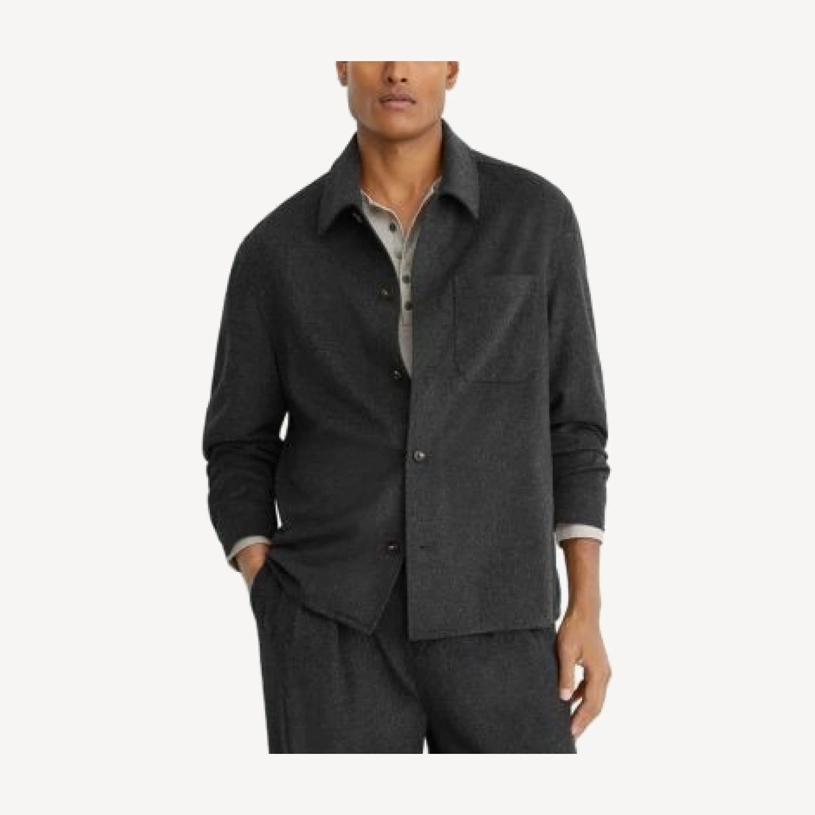 Reiss Collin Brushed Pocket Overshirt