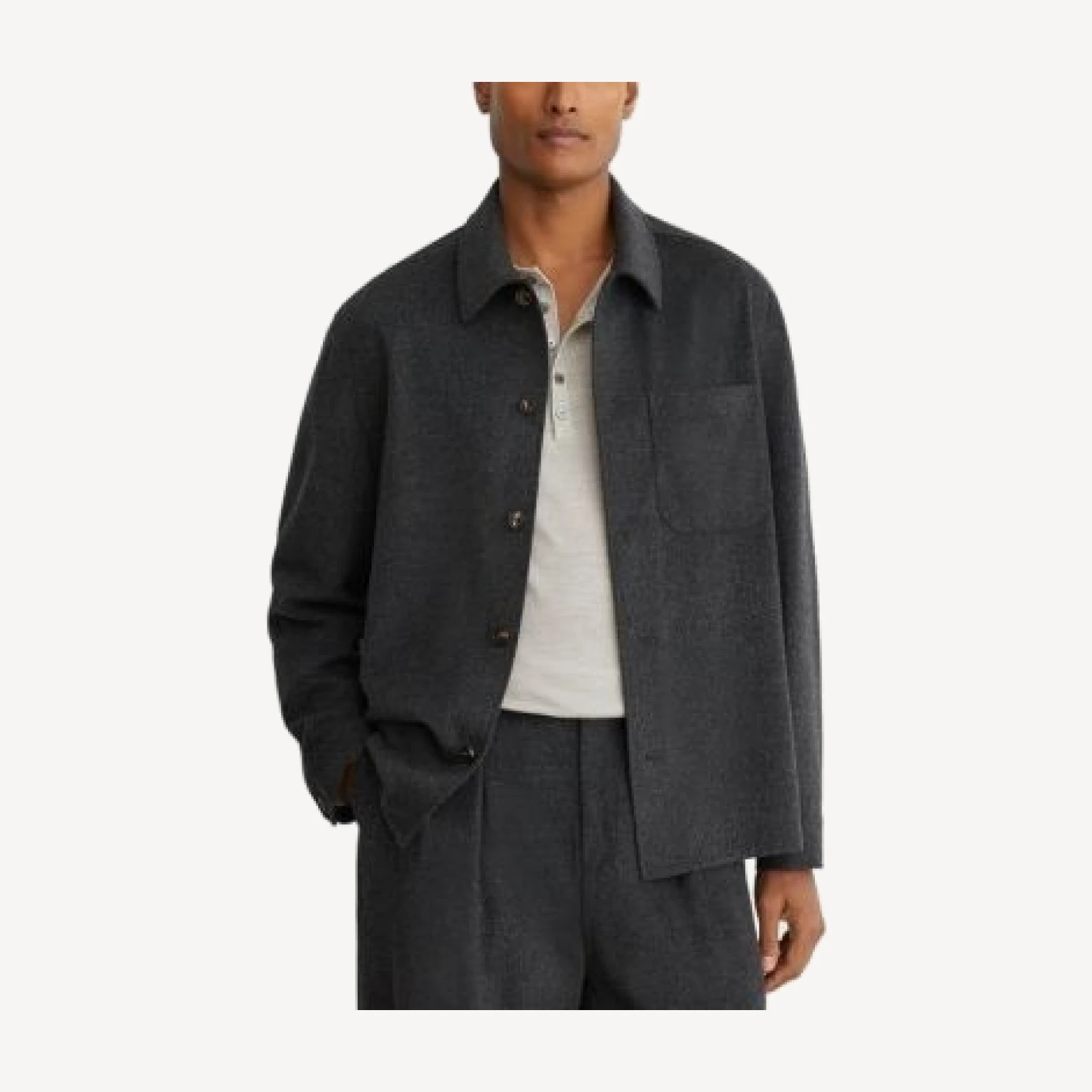 Reiss Collin Brushed Pocket Overshirt