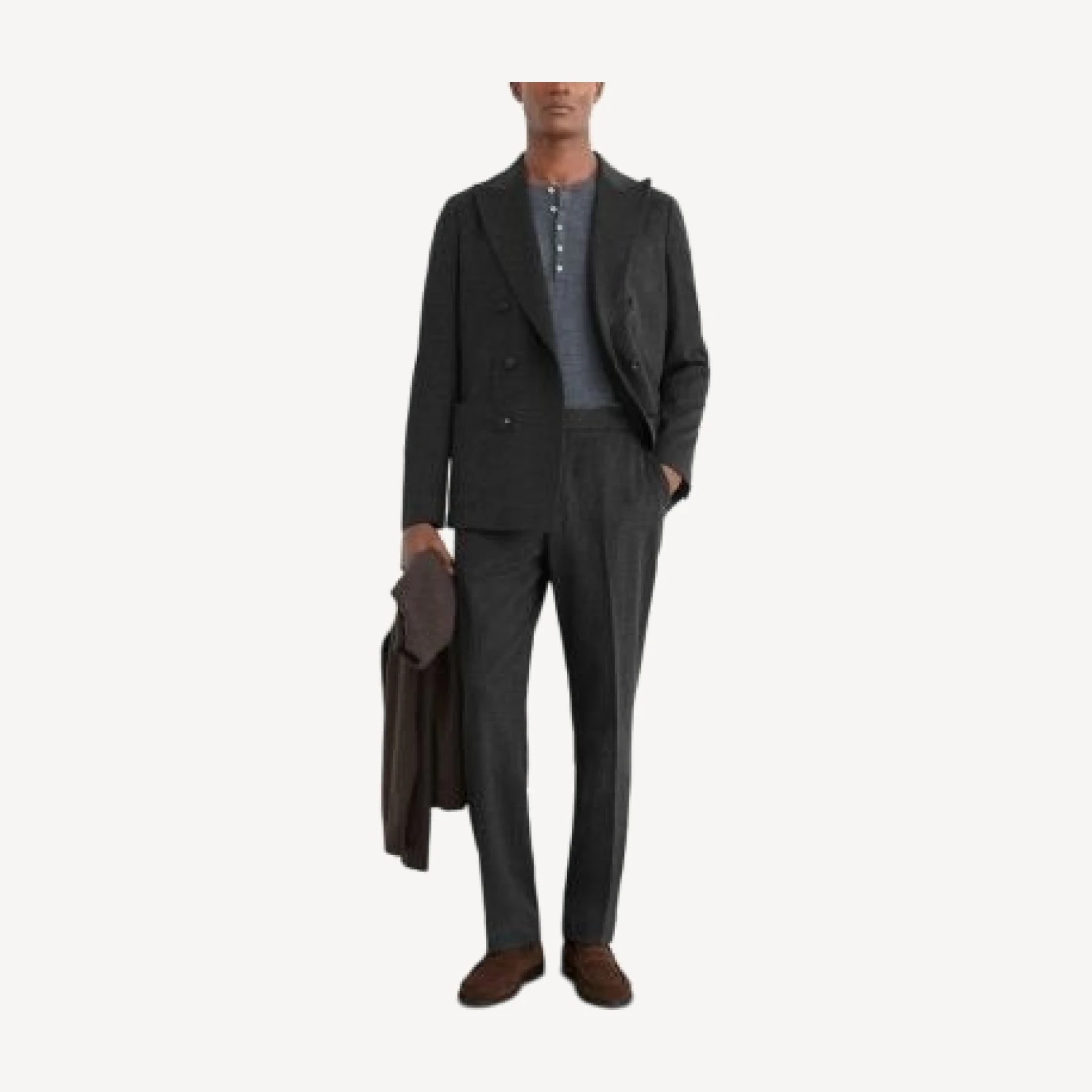 Reiss Found Tailored Fit Flannel Suit Trousers
