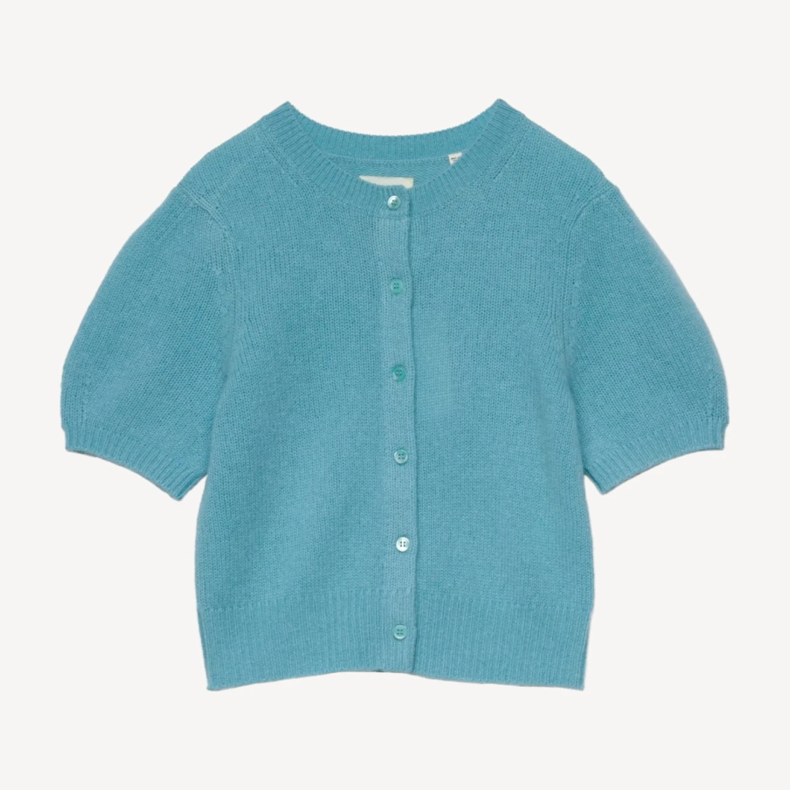 ALESIA CASHMERE CARDIGAN -- DEEP AQUAMARINE