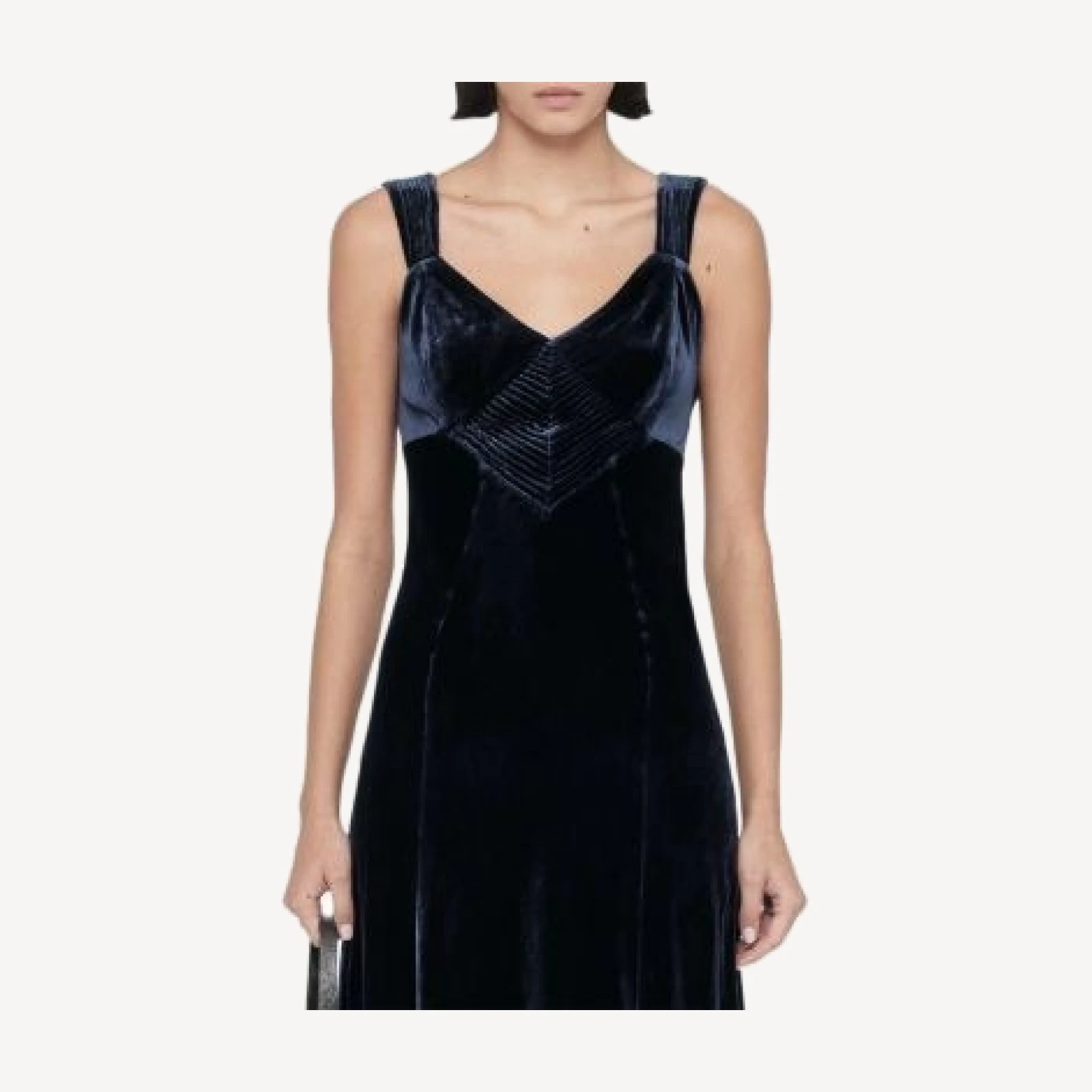 Allsaints Berletta Silk Blend Velvet Maxi Dress