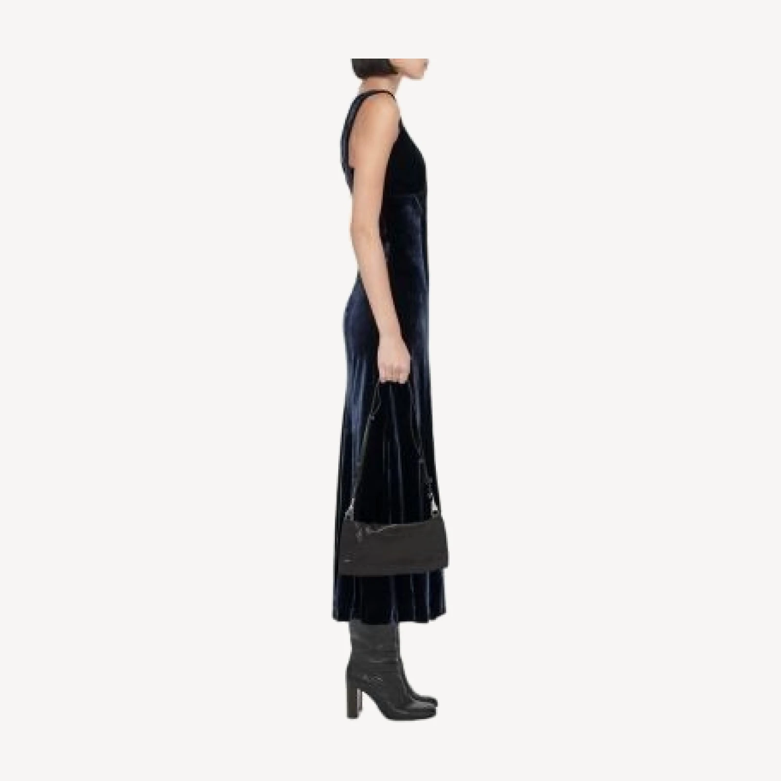 Allsaints Berletta Silk Blend Velvet Maxi Dress