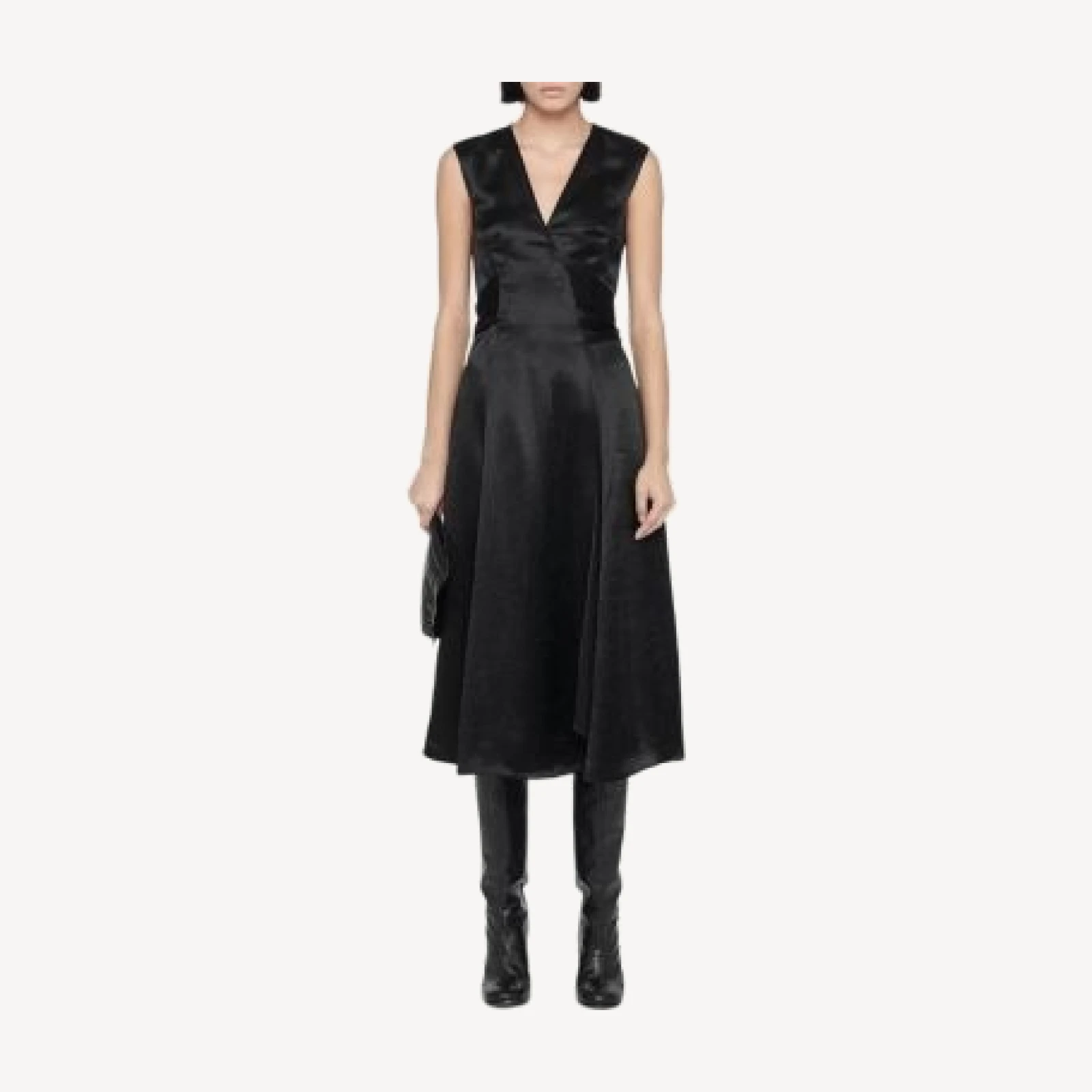 Allsaints Jeanne Wrap Midi Dress
